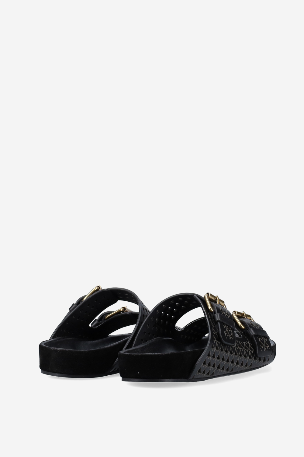 Lennyo openwork leather sandals