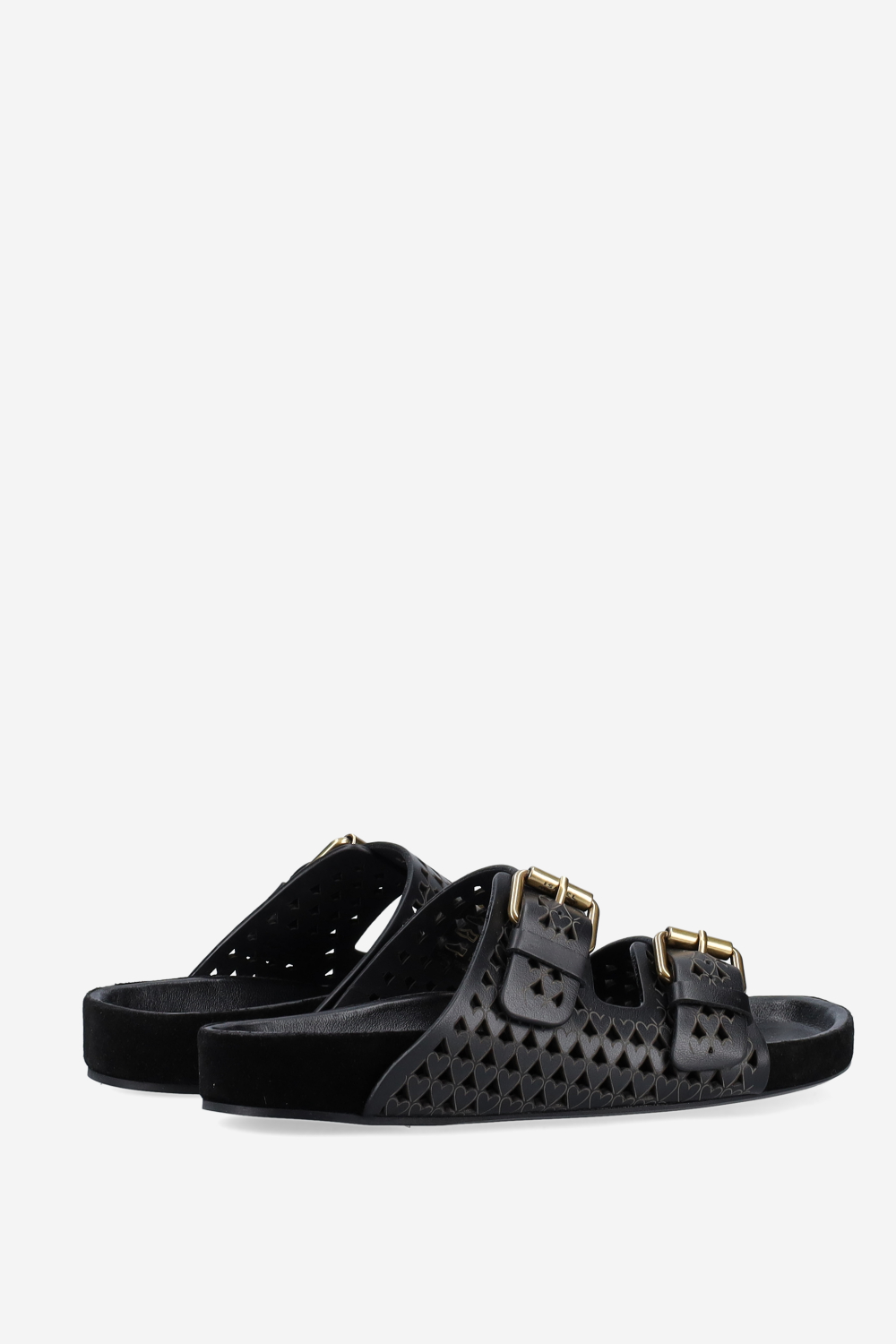 Lennyo openwork leather sandals