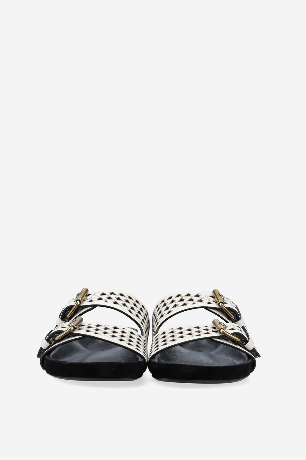 Lennyo openwork leather sandals