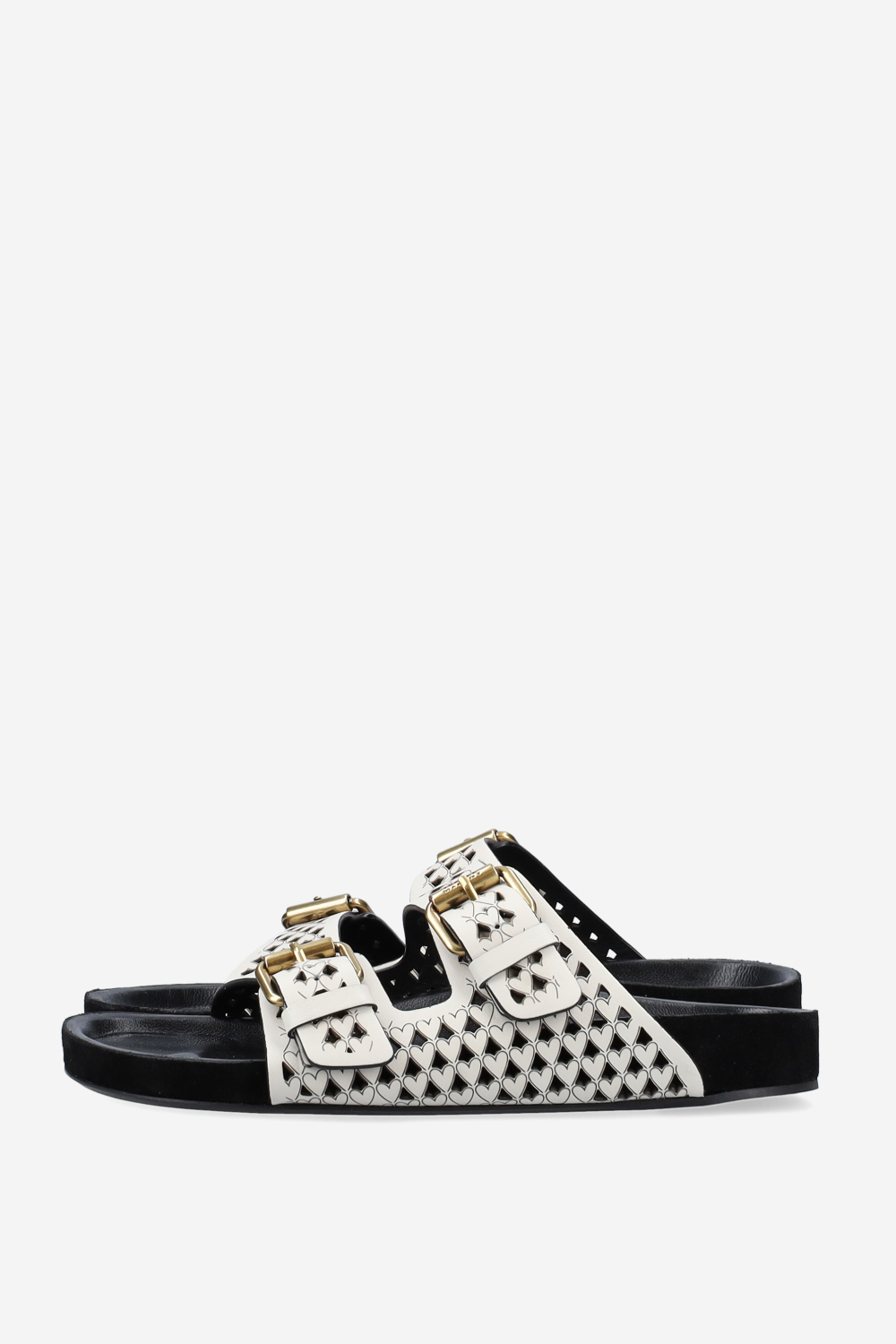 Lennyo openwork leather sandals