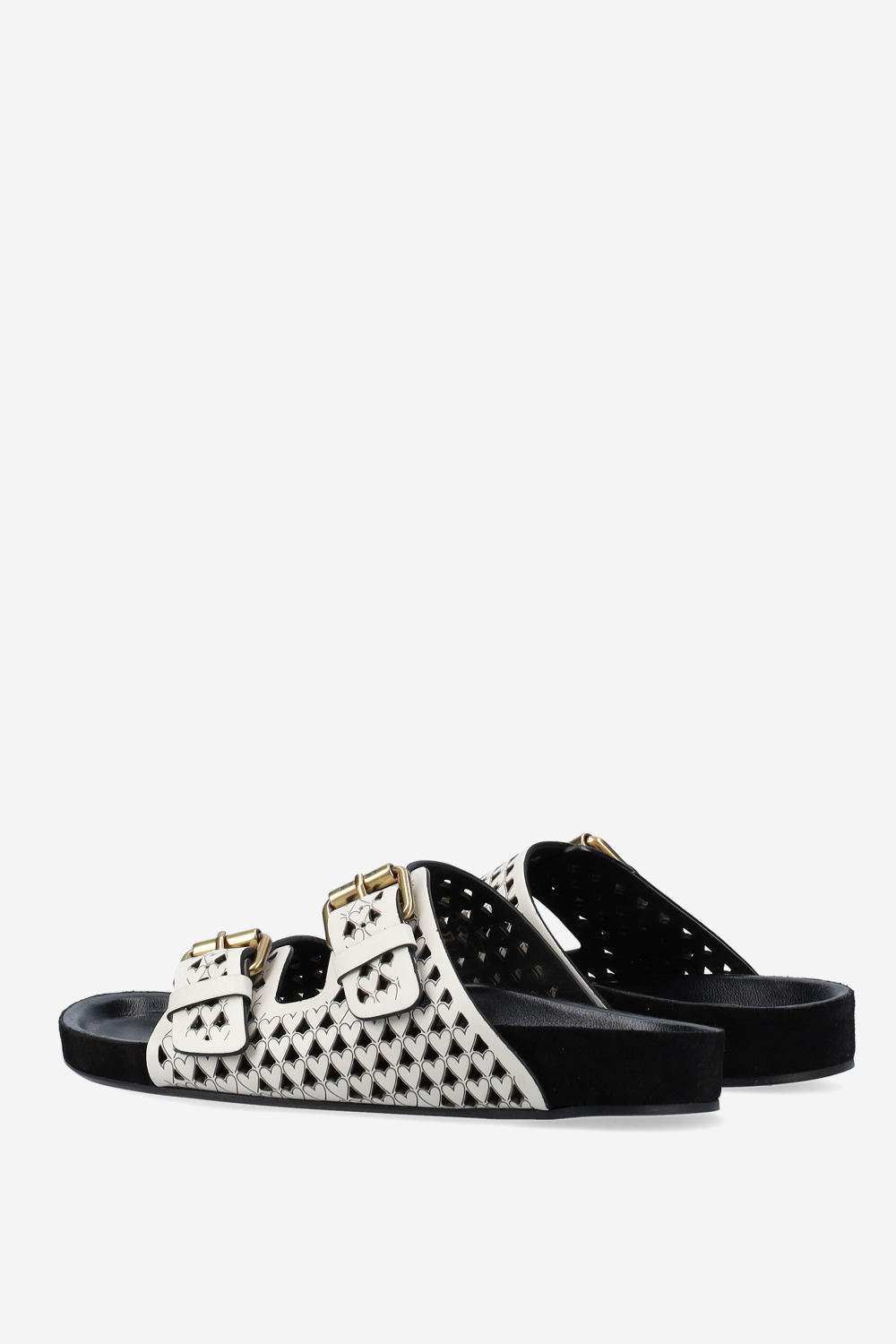 Lennyo openwork leather sandals