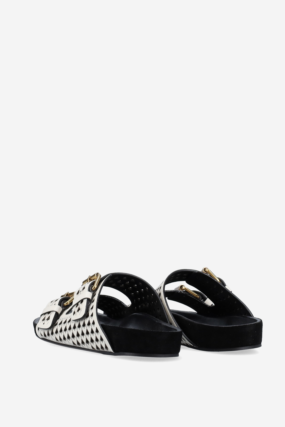 Lennyo openwork leather sandals
