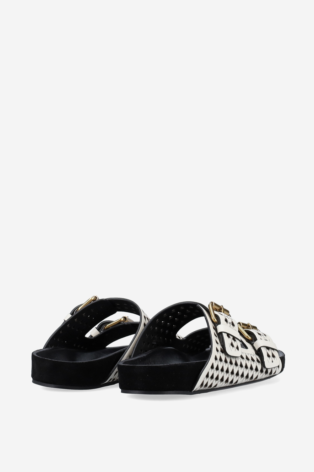 Lennyo openwork leather sandals