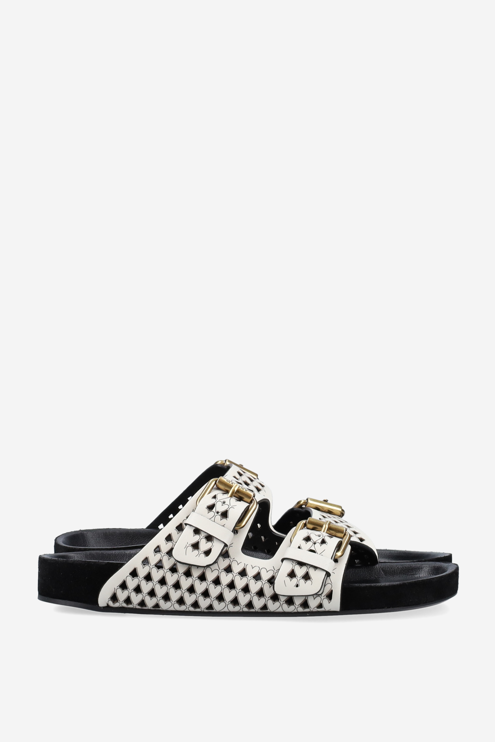 Lennyo openwork leather sandals