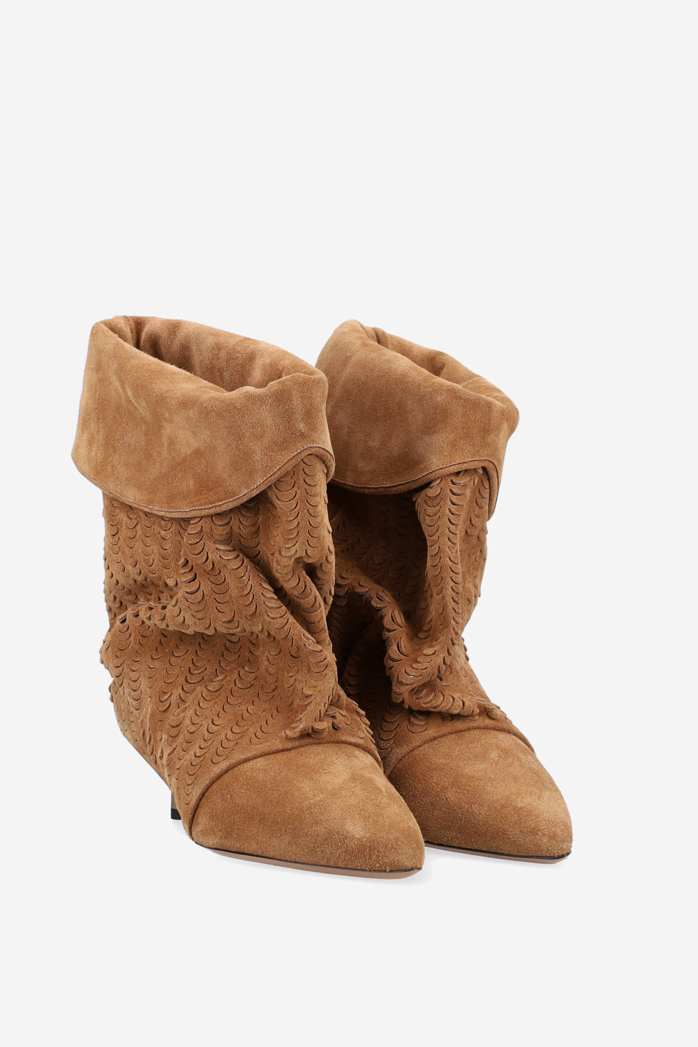 Edril perforated suede boots