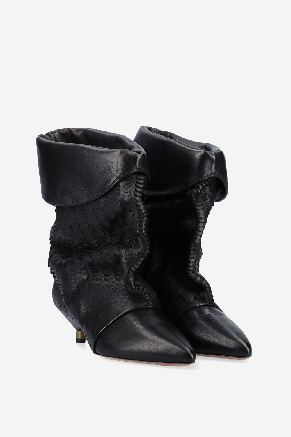 Edril perforated leather boots