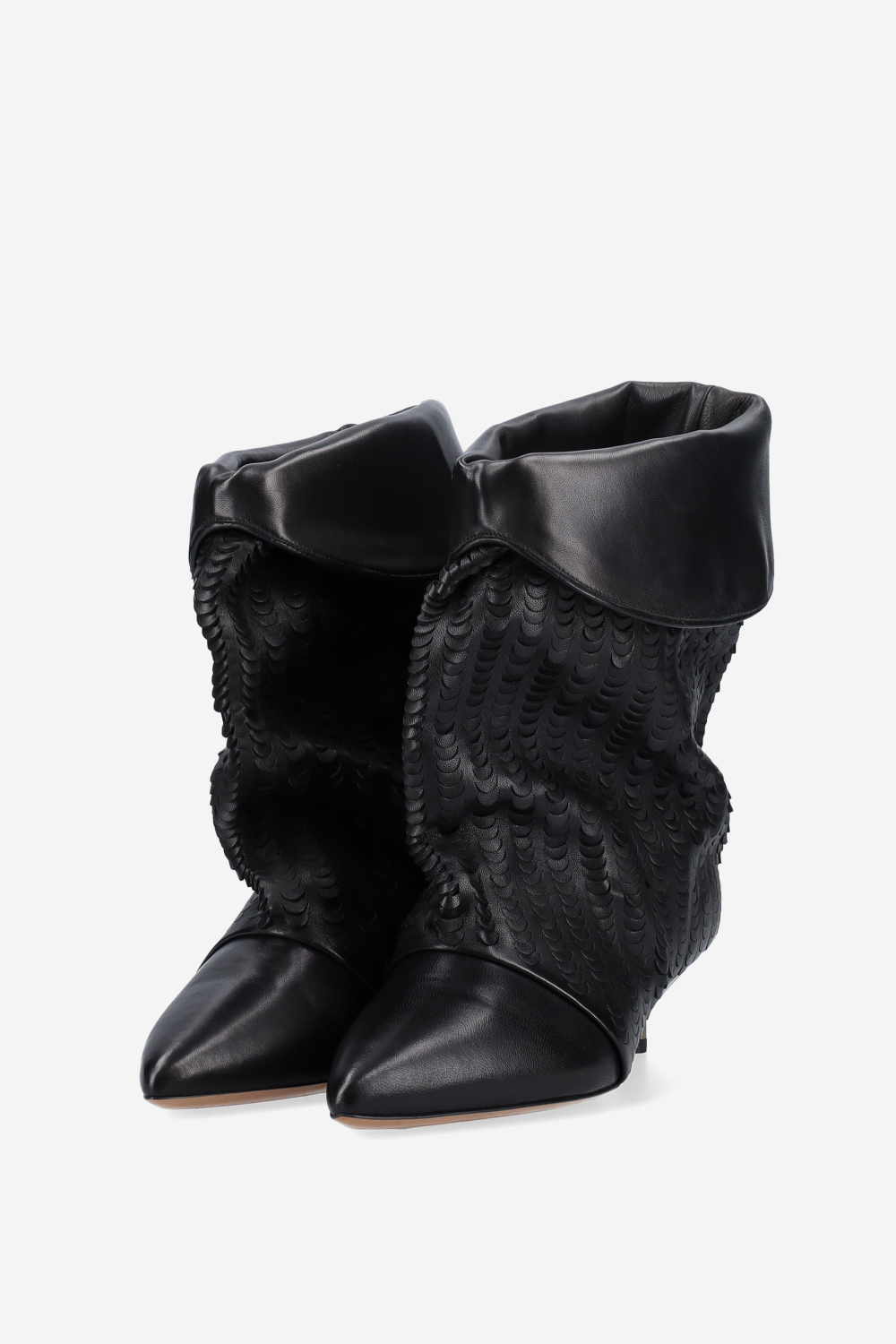 Edril perforated leather boots