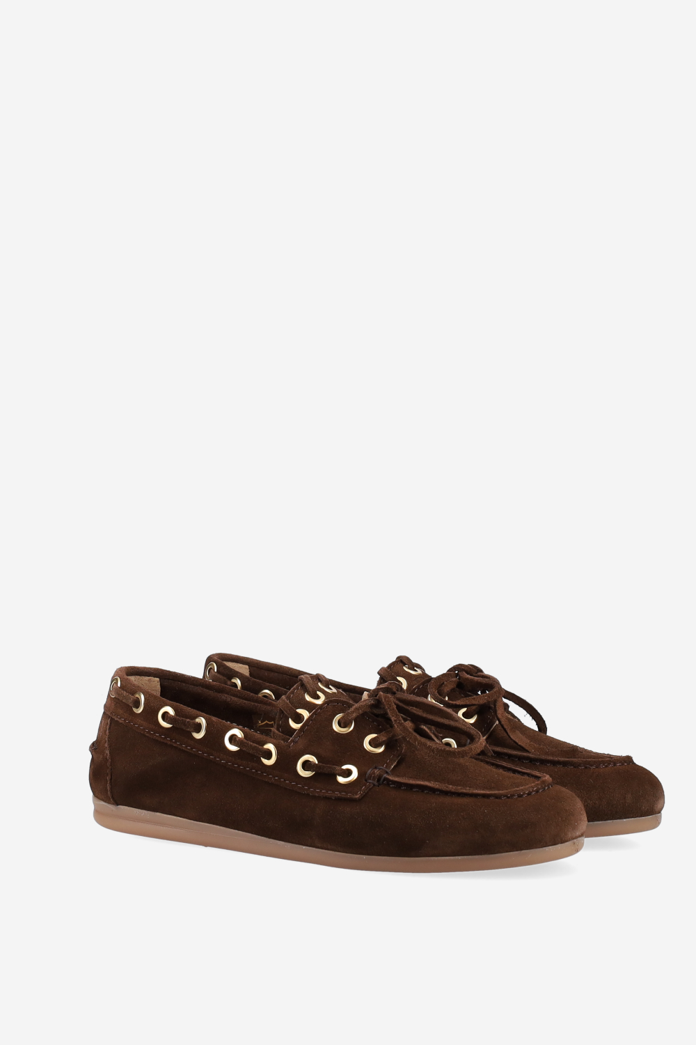 Boat saddle stitch suede loafers