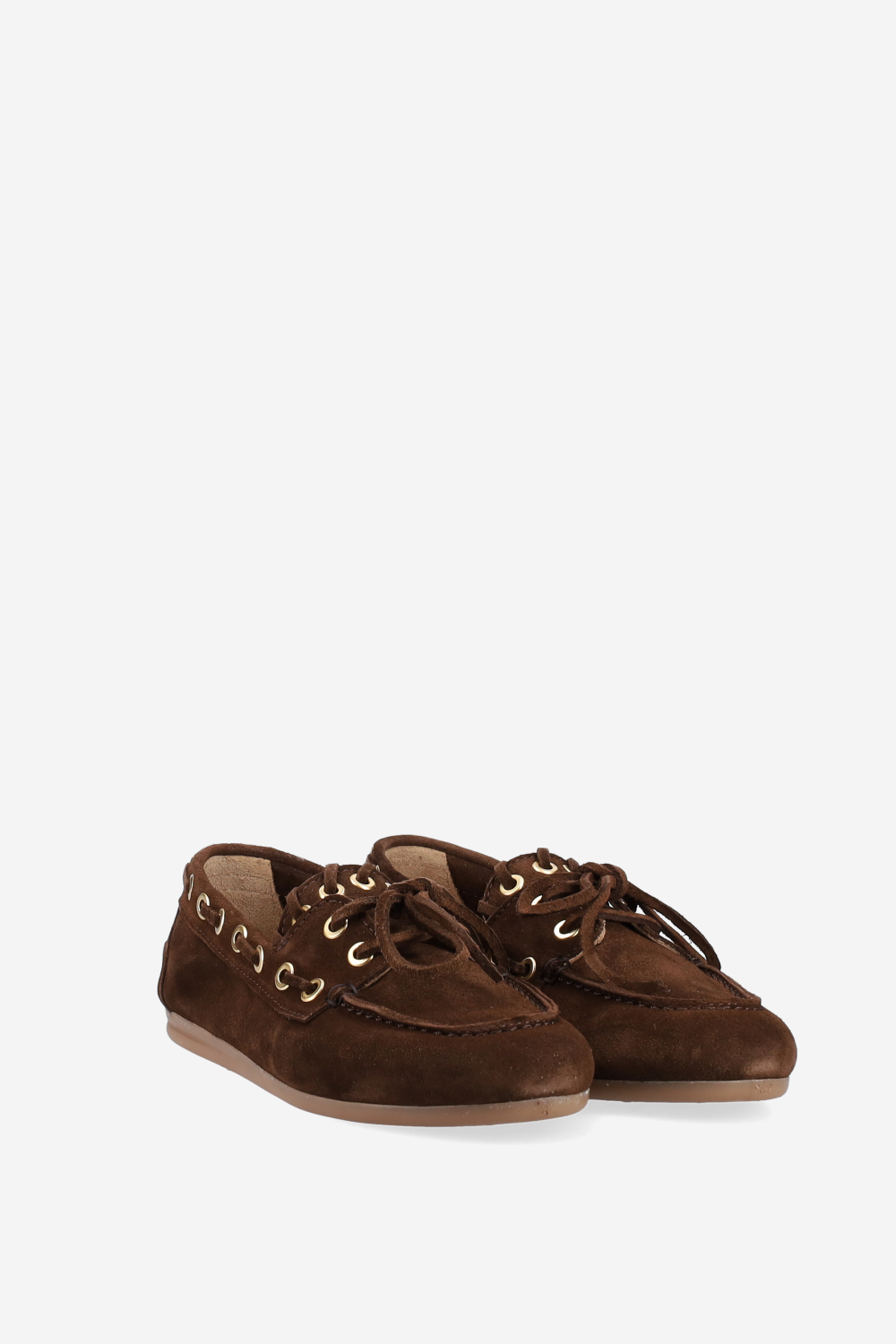 Boat saddle stitch suede loafers