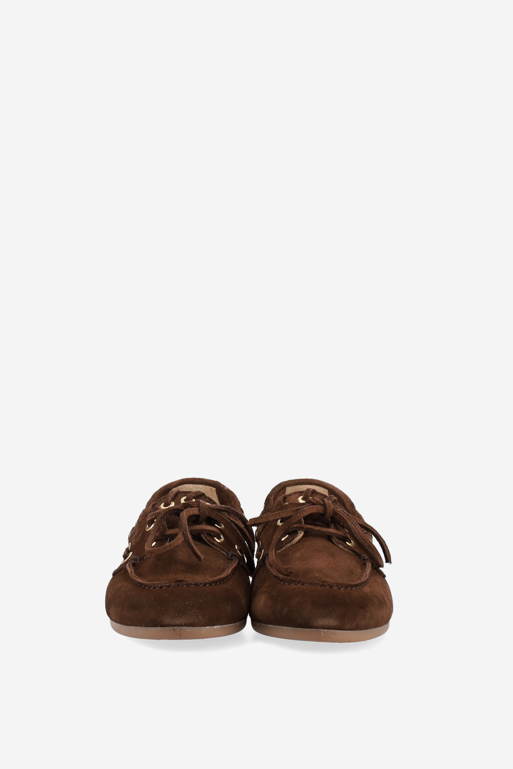 Boat saddle stitch suede loafers