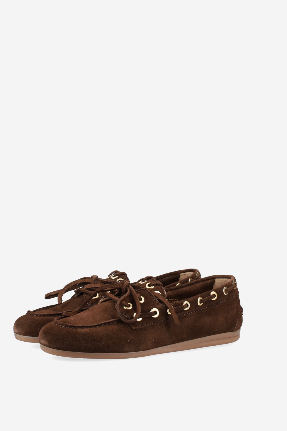 Boat saddle stitch suede loafers