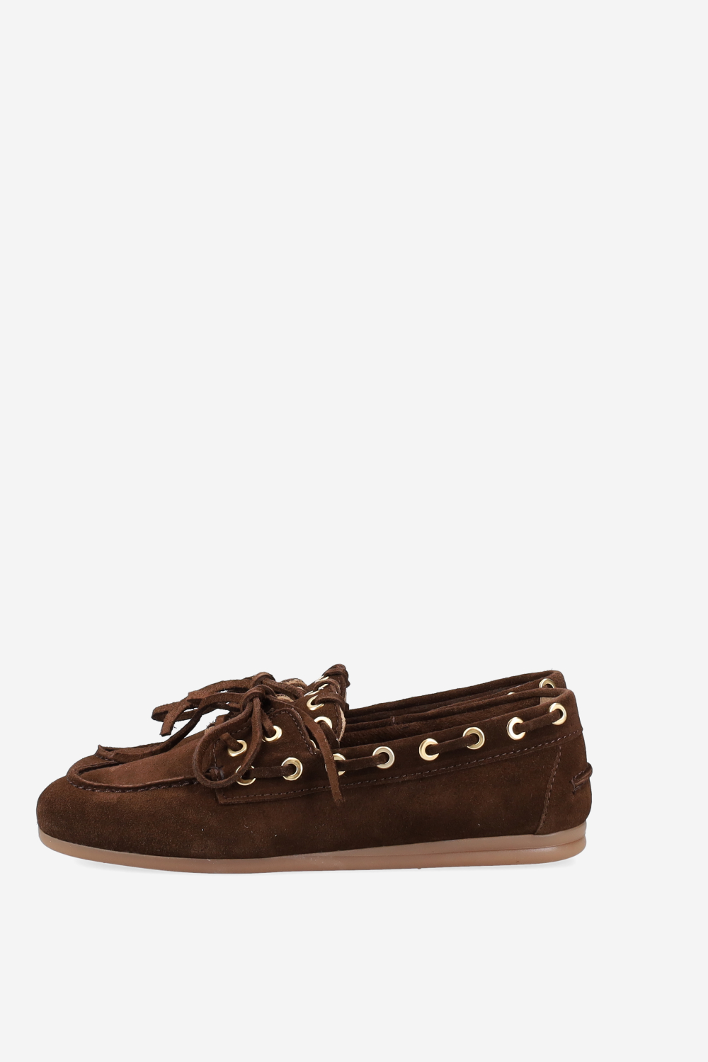 Boat saddle stitch suede loafers