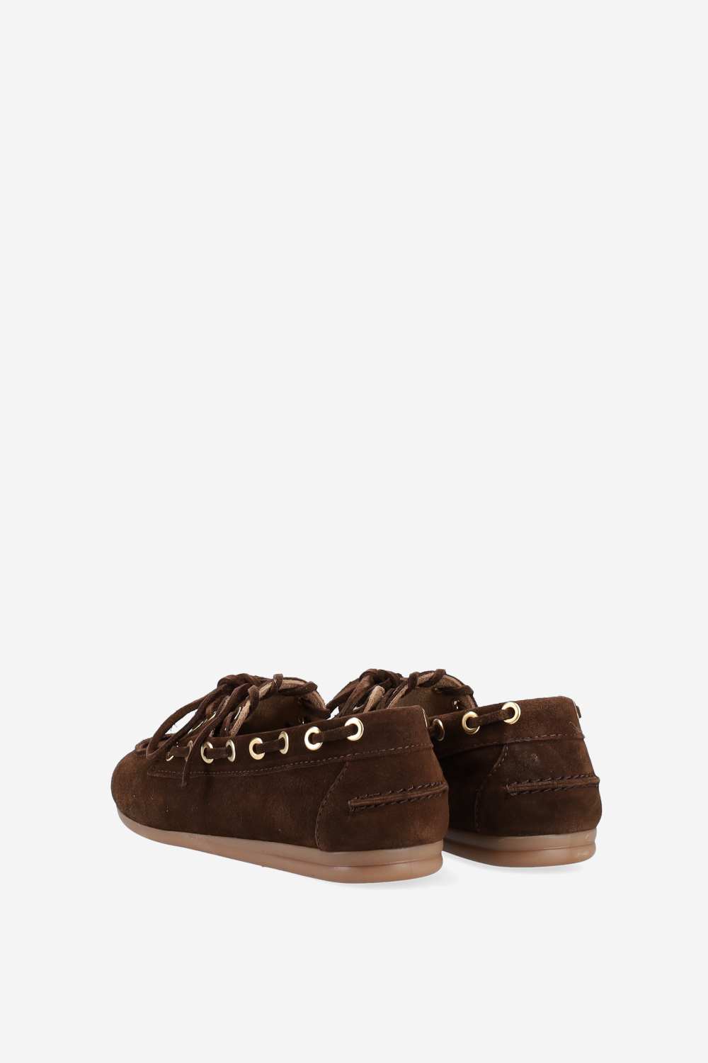 Boat saddle stitch suede loafers