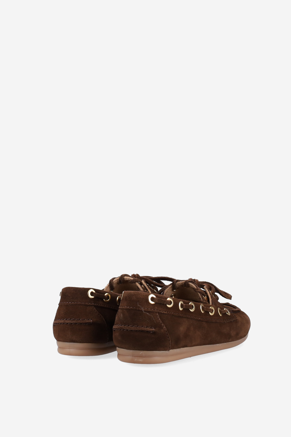 Boat saddle stitch suede loafers