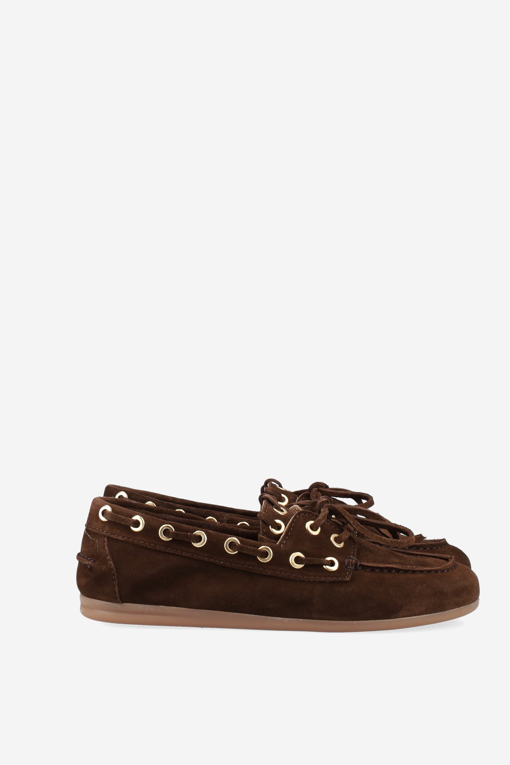 Boat saddle stitch suede loafers