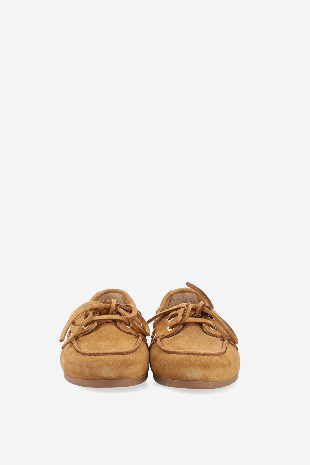 Boat saddle stitch suede loafers