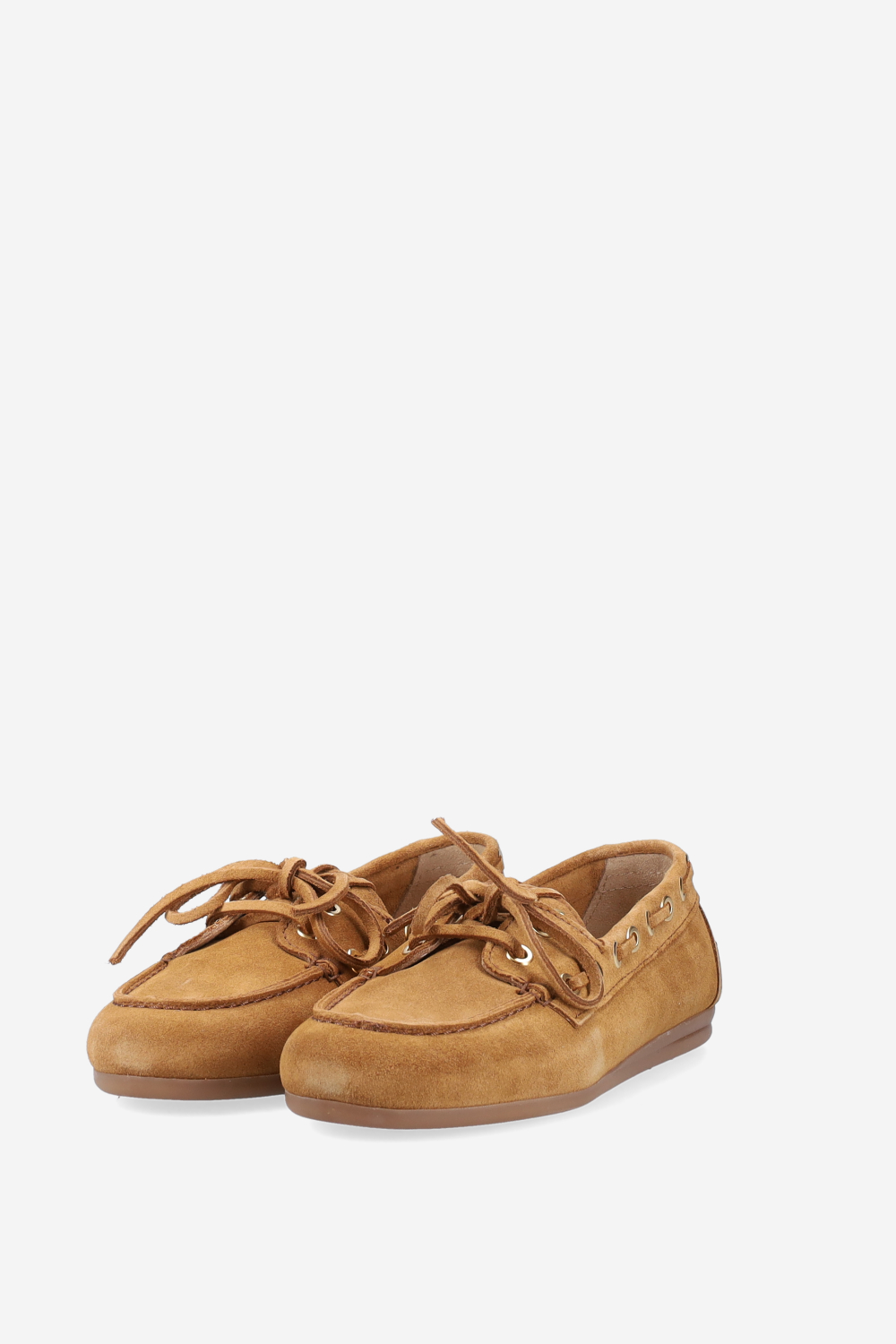 Boat saddle stitch suede loafers