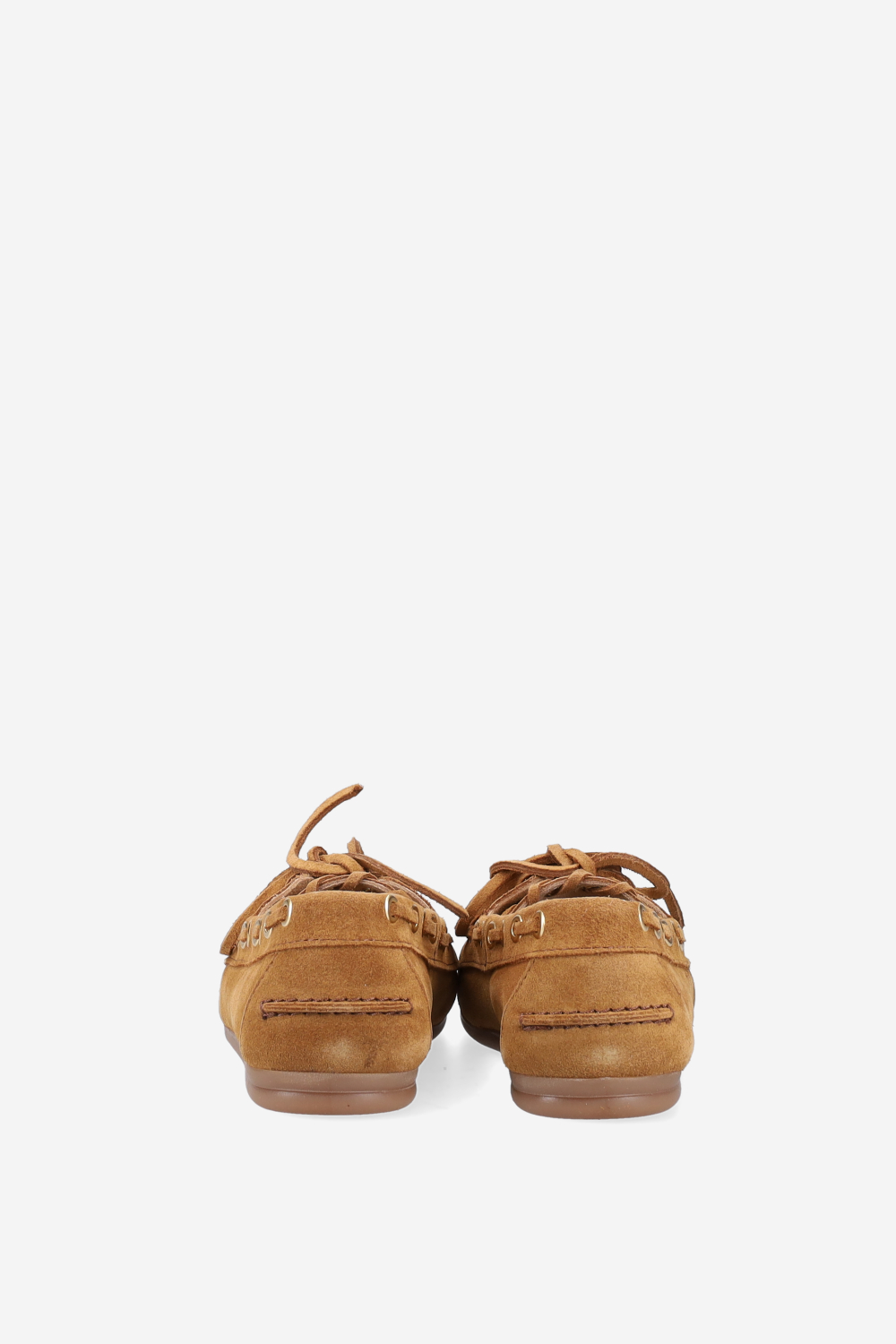 Boat saddle stitch suede loafers