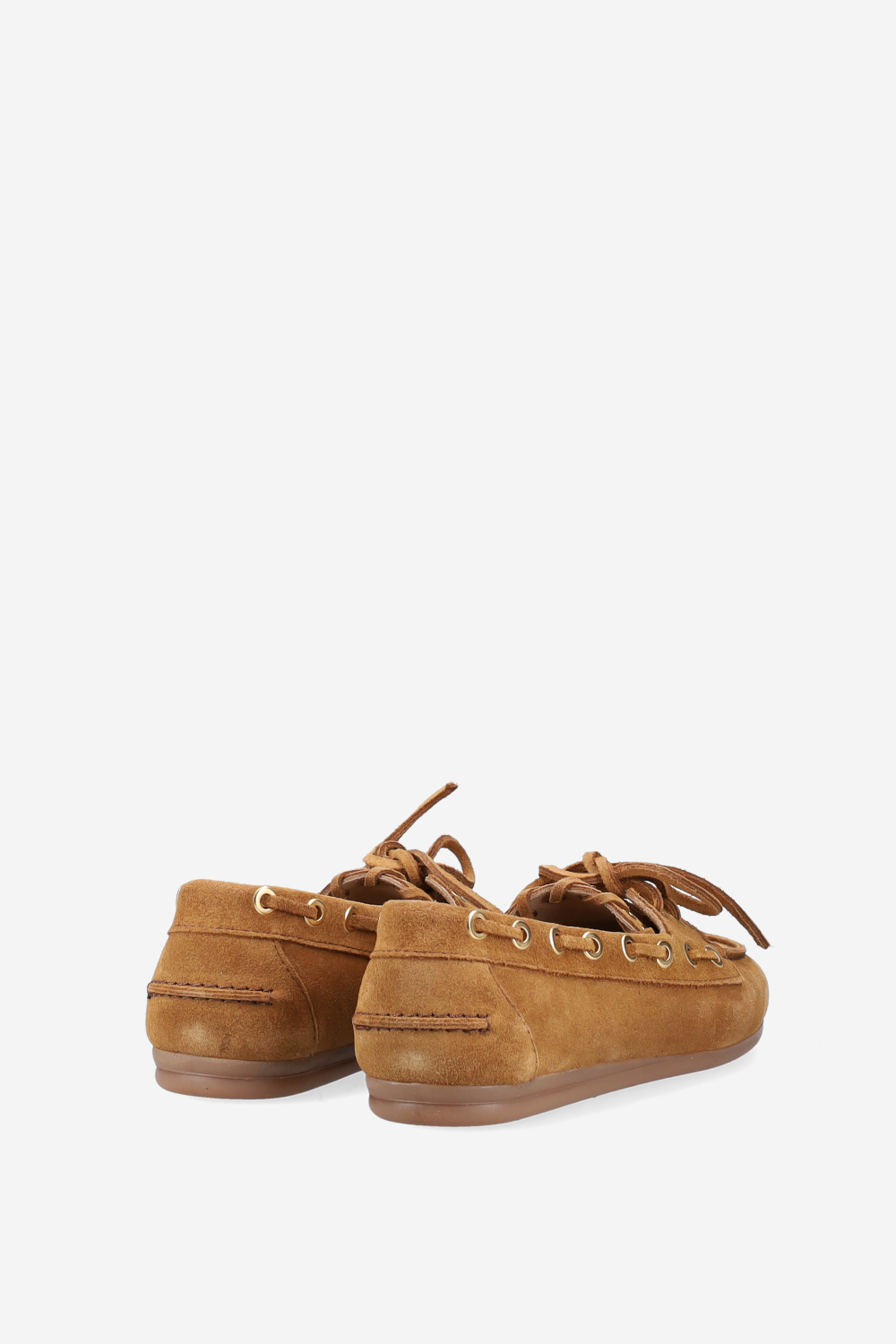 Boat saddle stitch suede loafers