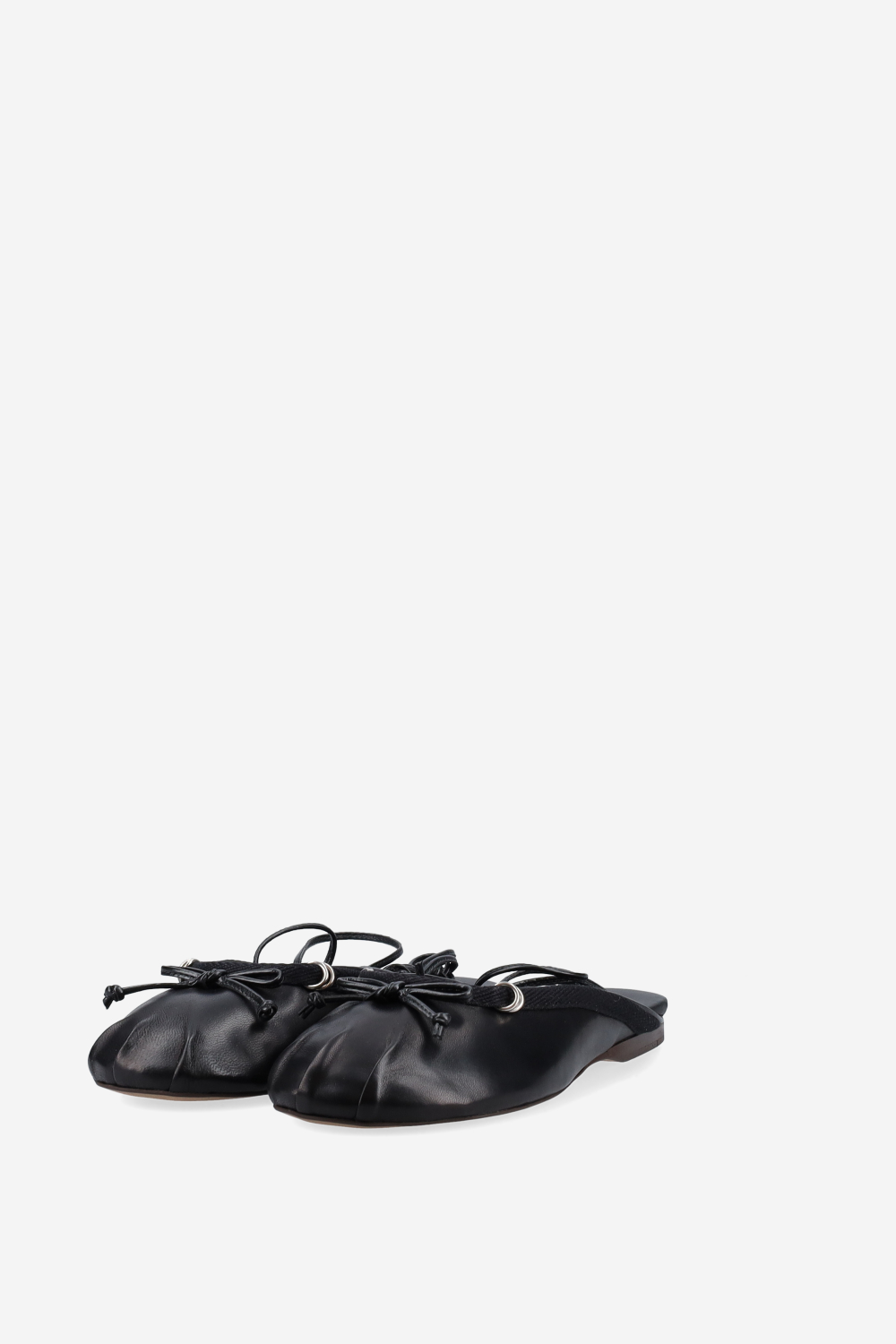 Vita leather lace-up ballerina mules
