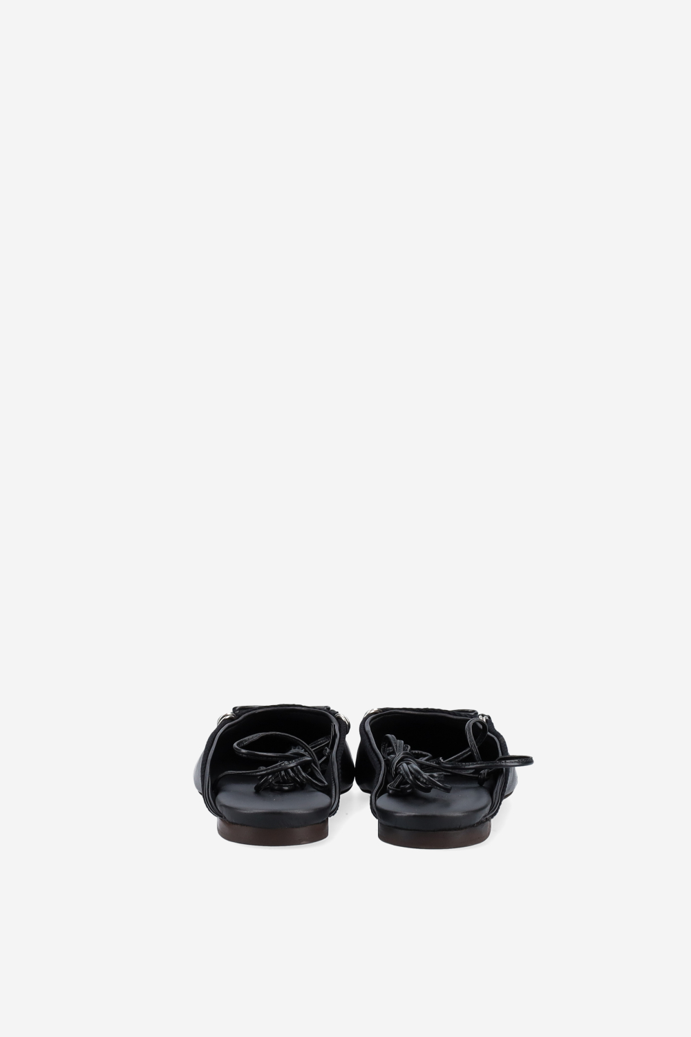 Vita leather lace-up ballerina mules