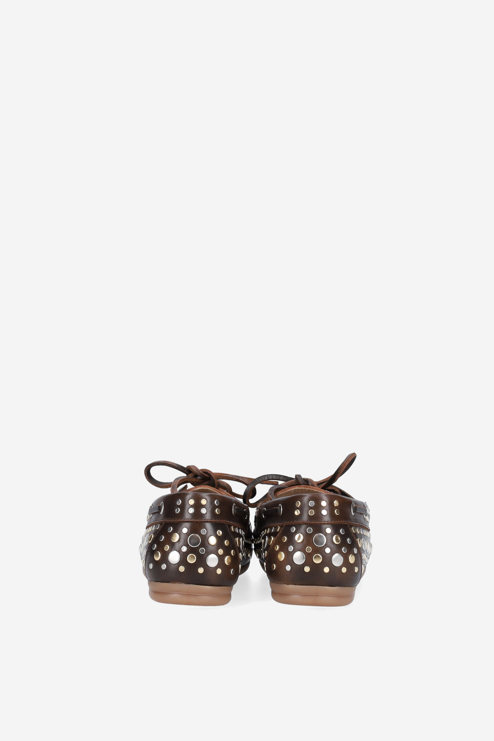 Titanium leather boat loafers