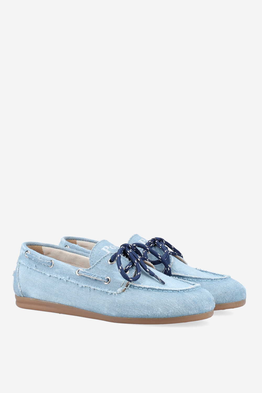 Boat brushed denim loafers