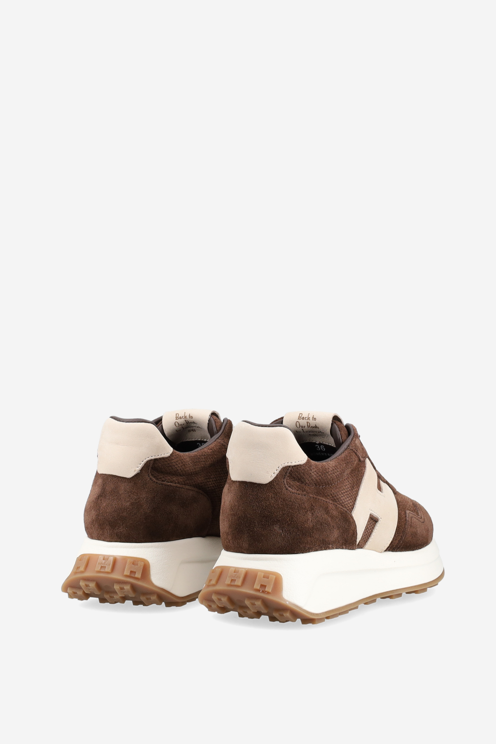 H641 suede sneakers