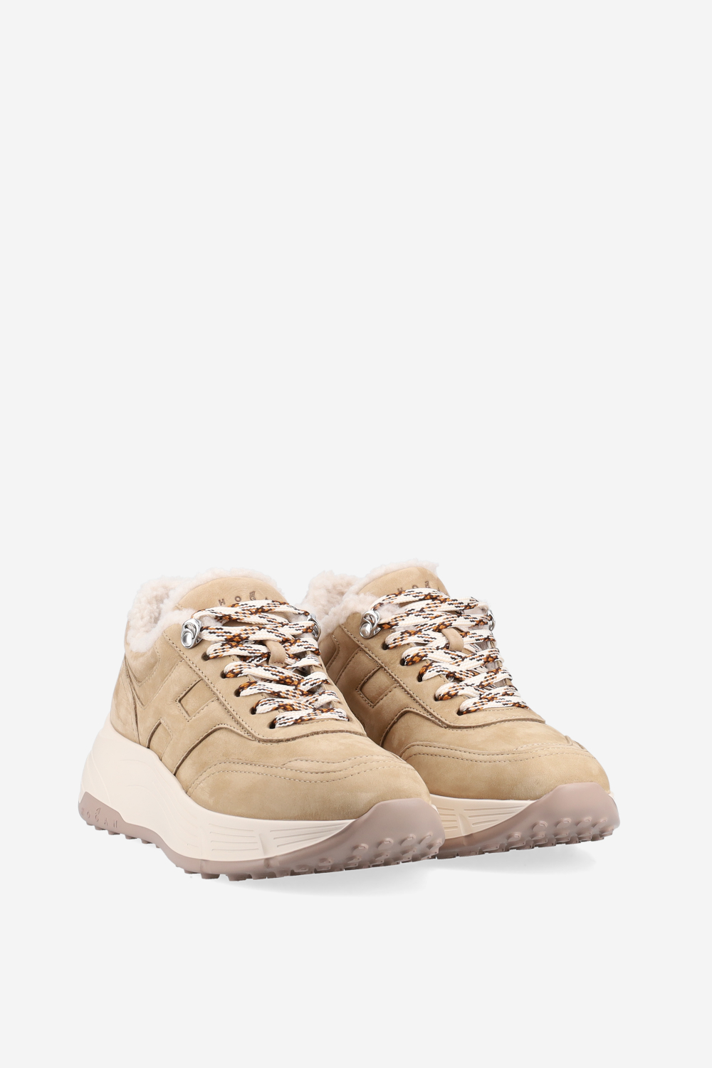 H669 suede fur sneakers