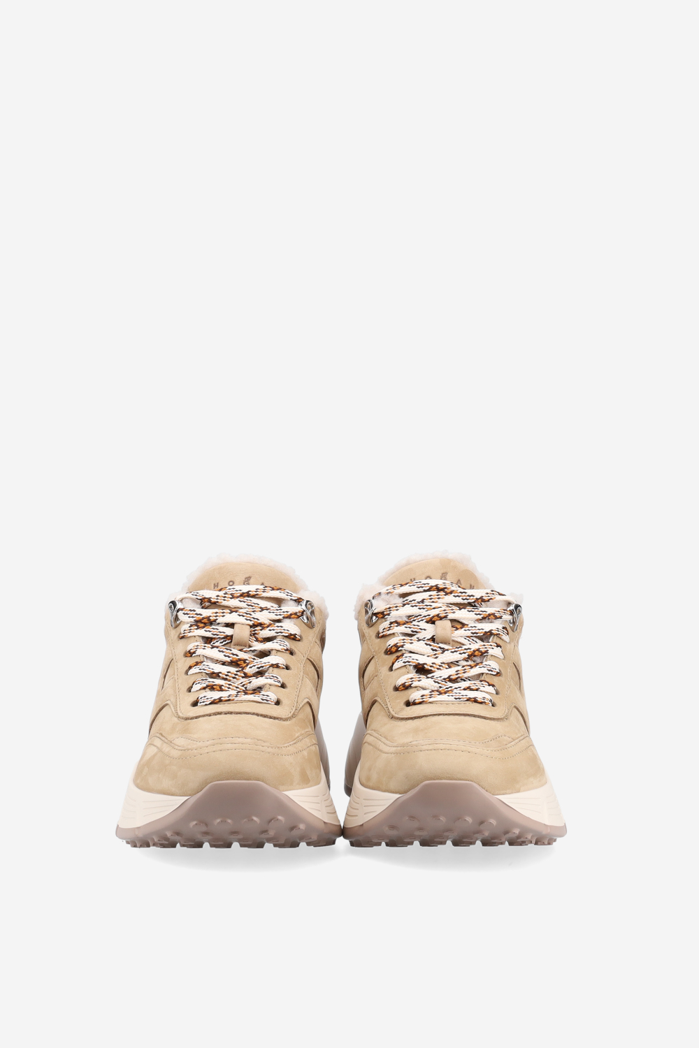 H669 suede fur sneakers