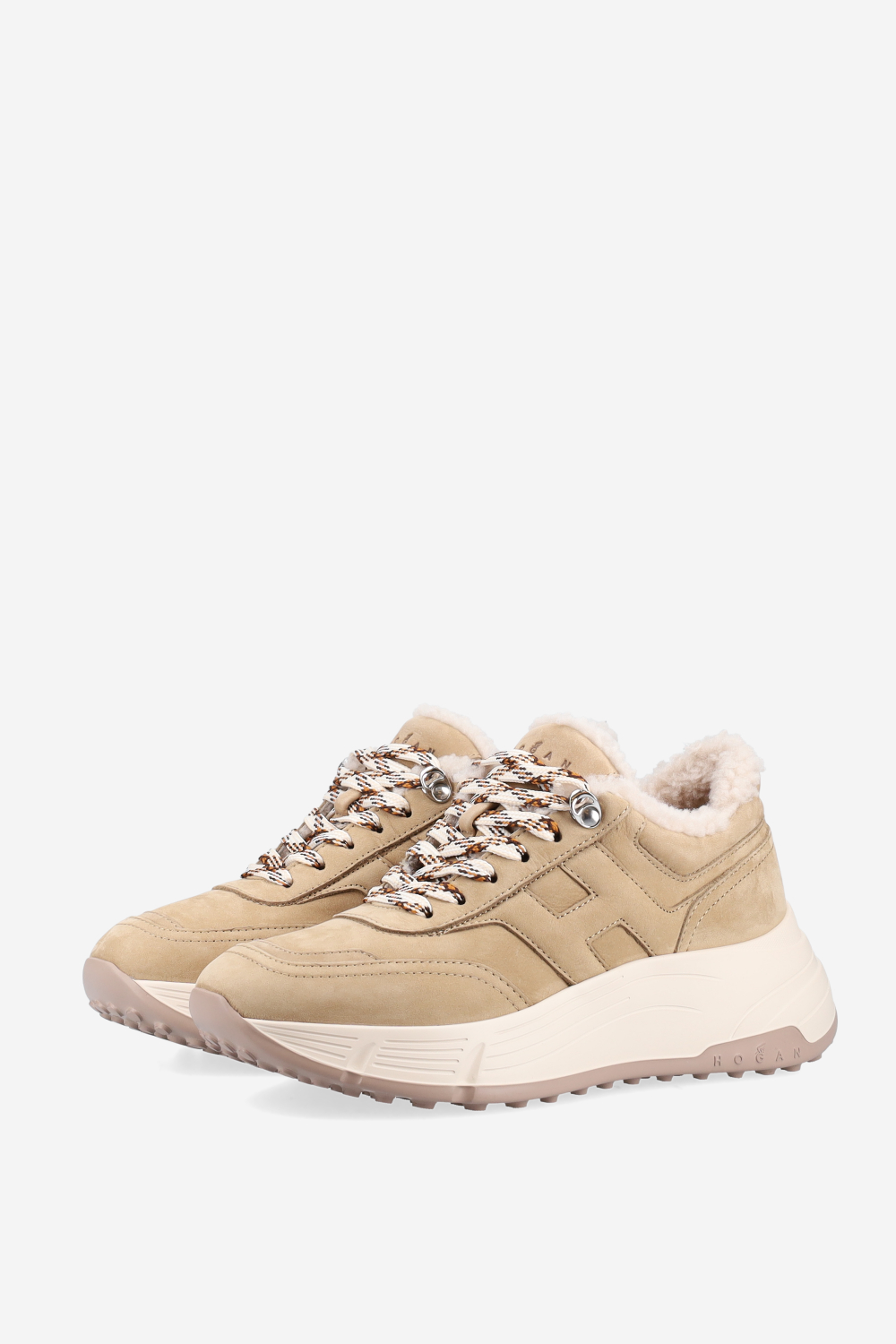 H669 suede fur sneakers