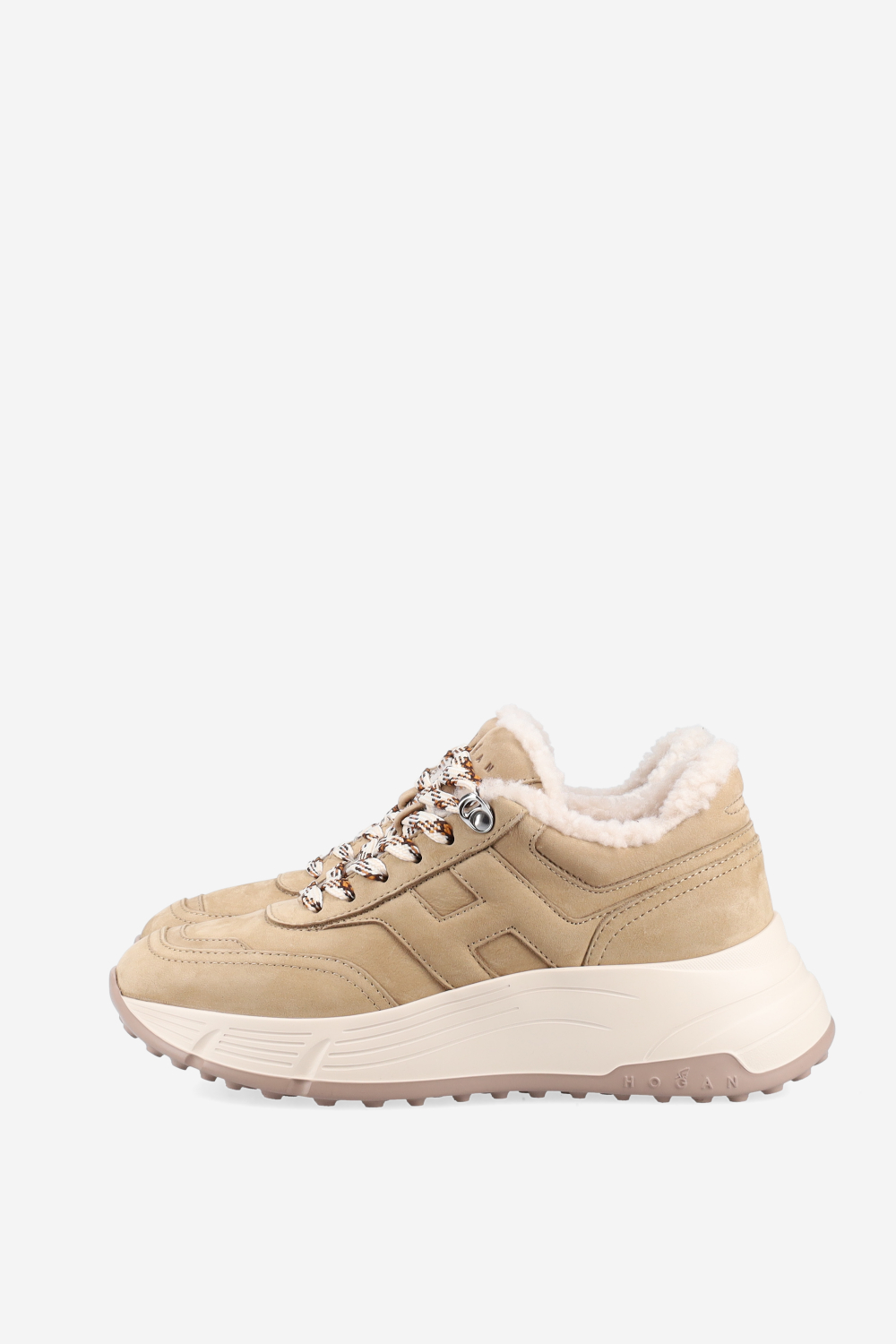 H669 suede fur sneakers