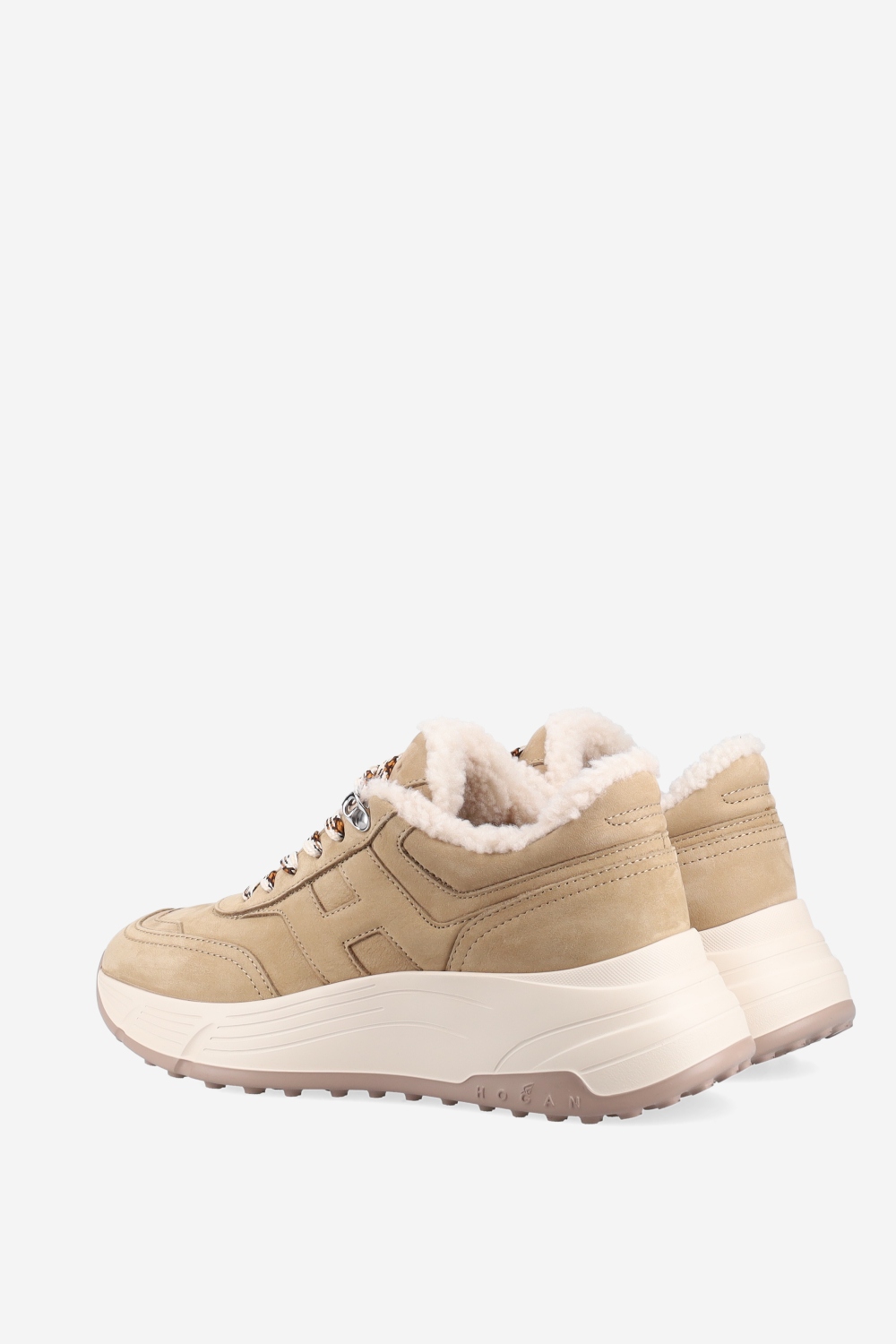 H669 suede fur sneakers