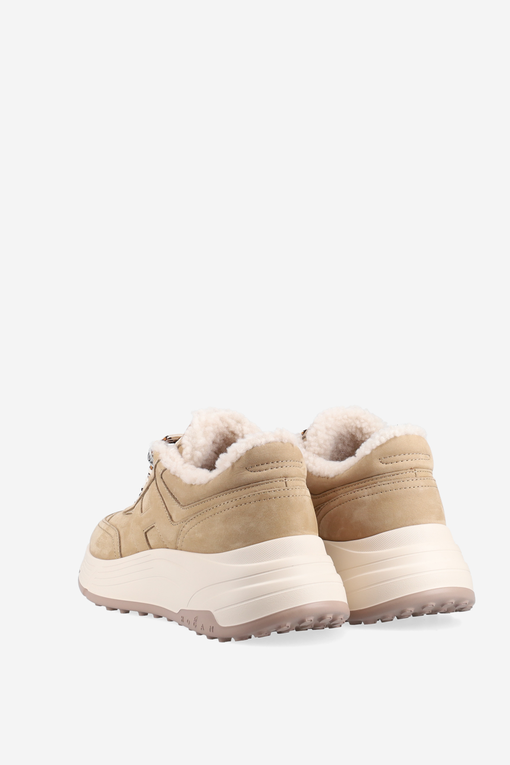 H669 suede fur sneakers