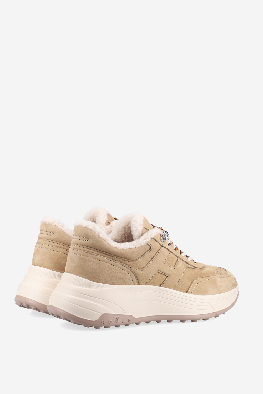 H669 suede fur sneakers