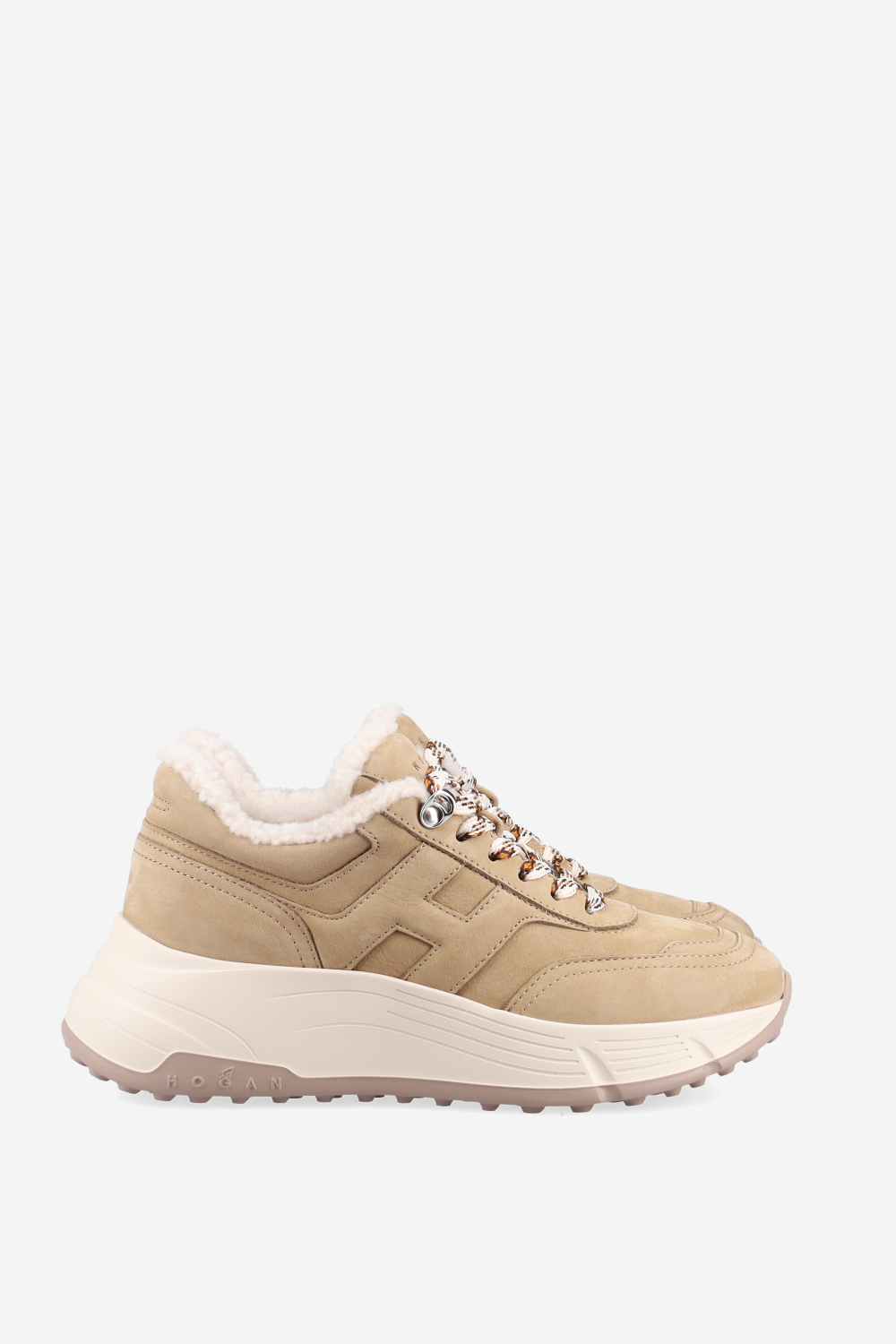 H669 suede fur sneakers