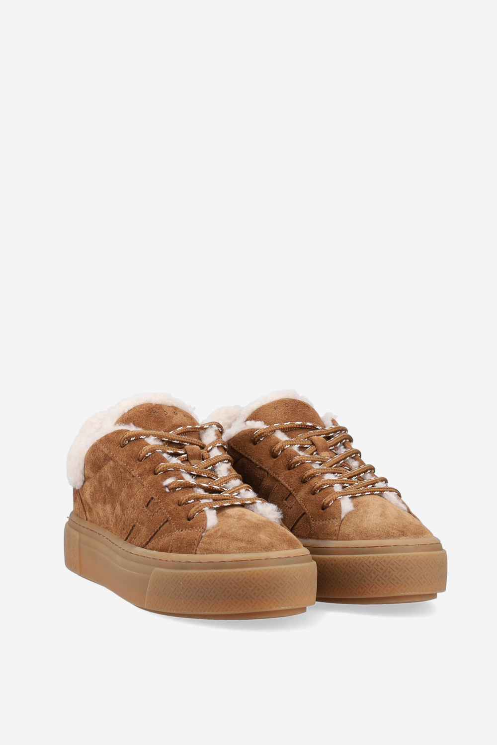 H705 fur suede sneakers
