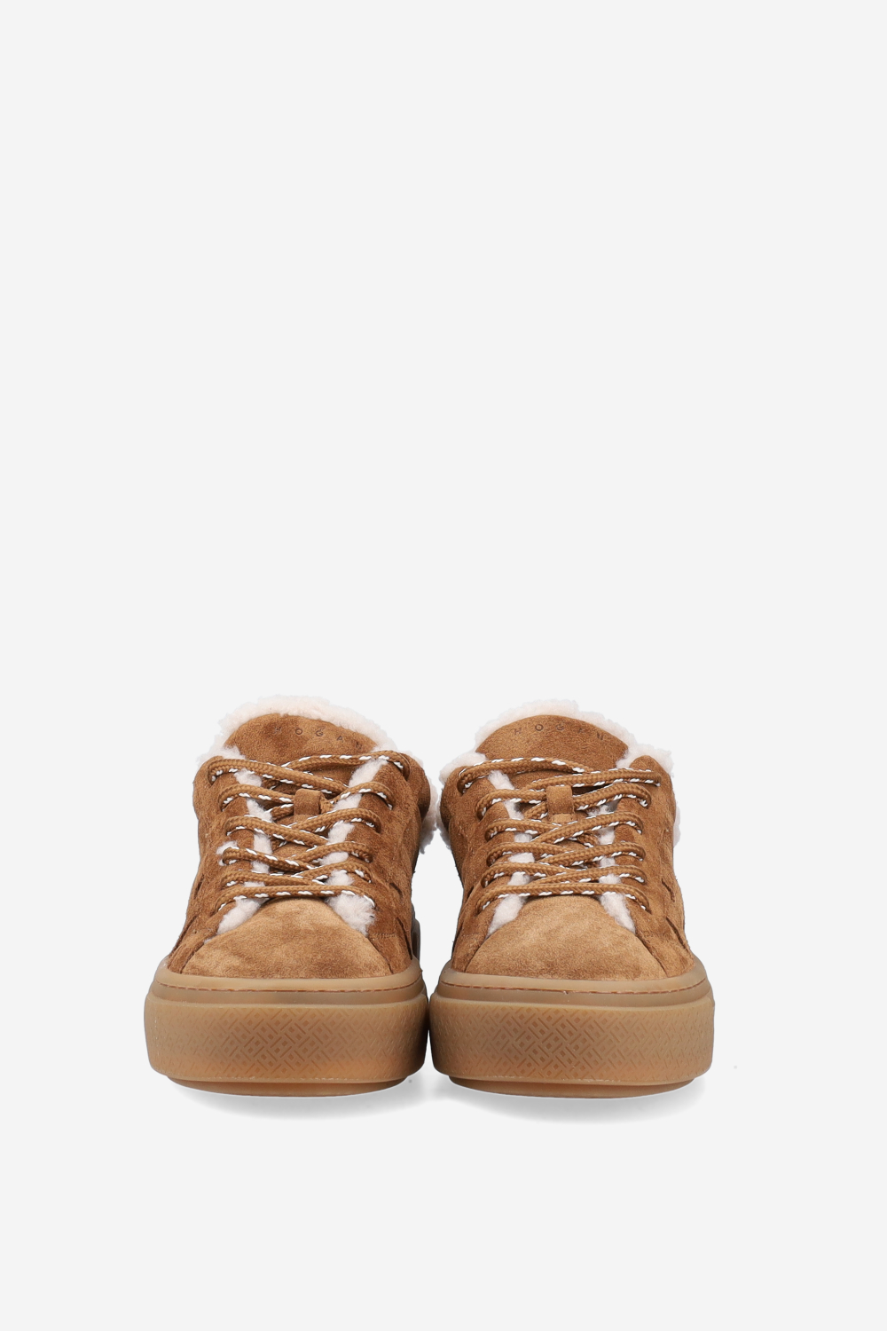 H705 fur suede sneakers