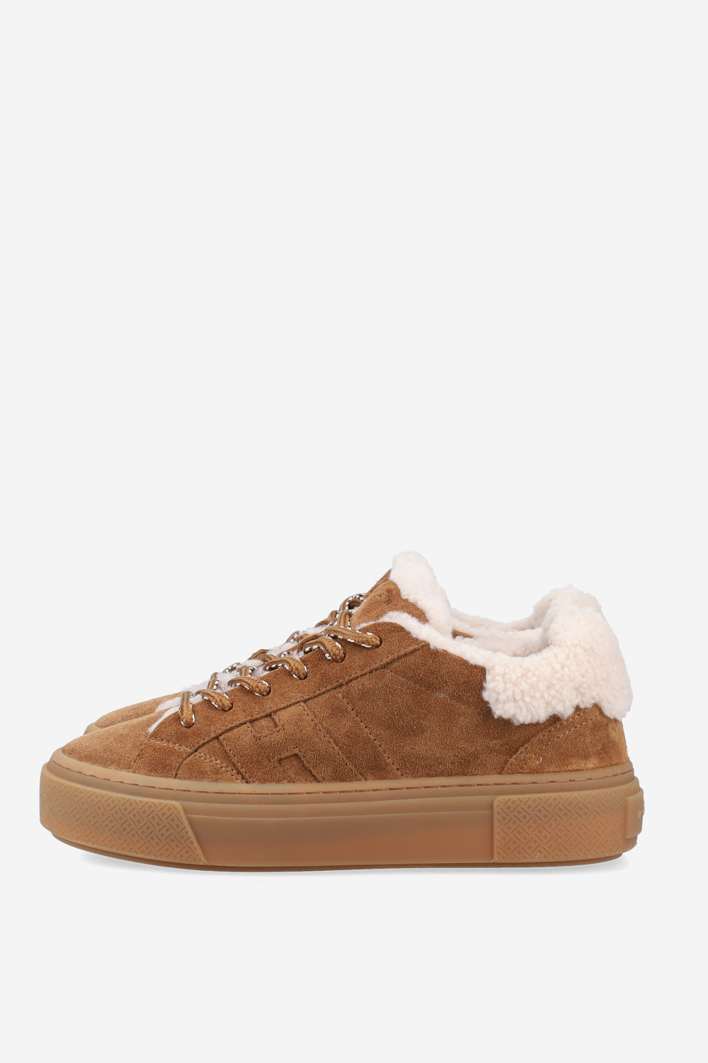 H705 fur suede sneakers