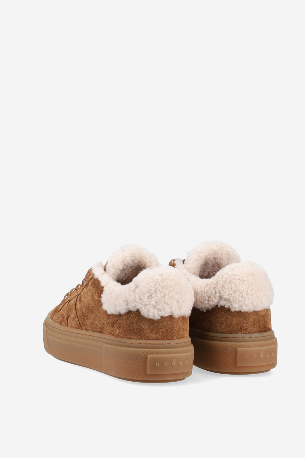 H705 fur suede sneakers
