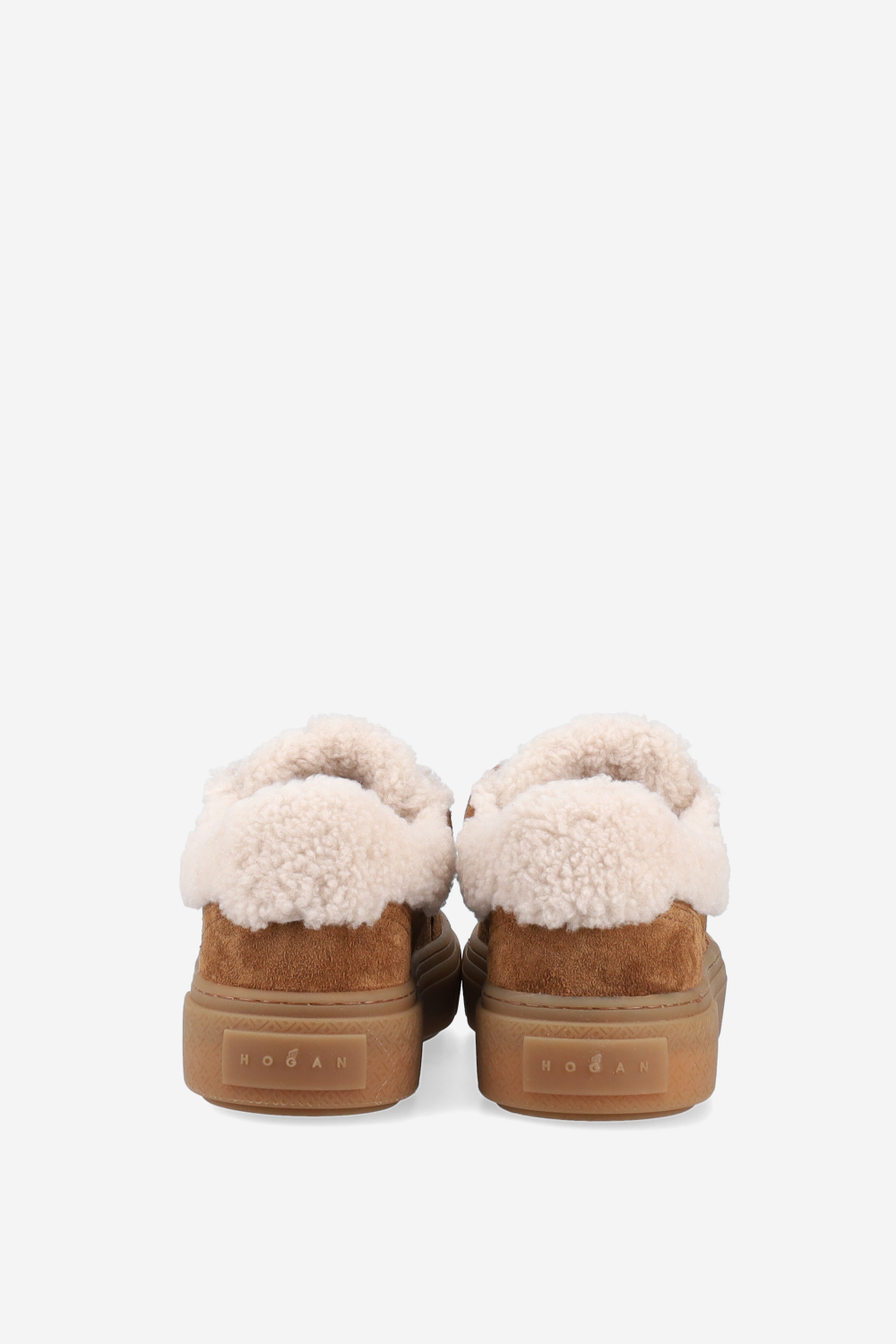 H705 fur suede sneakers