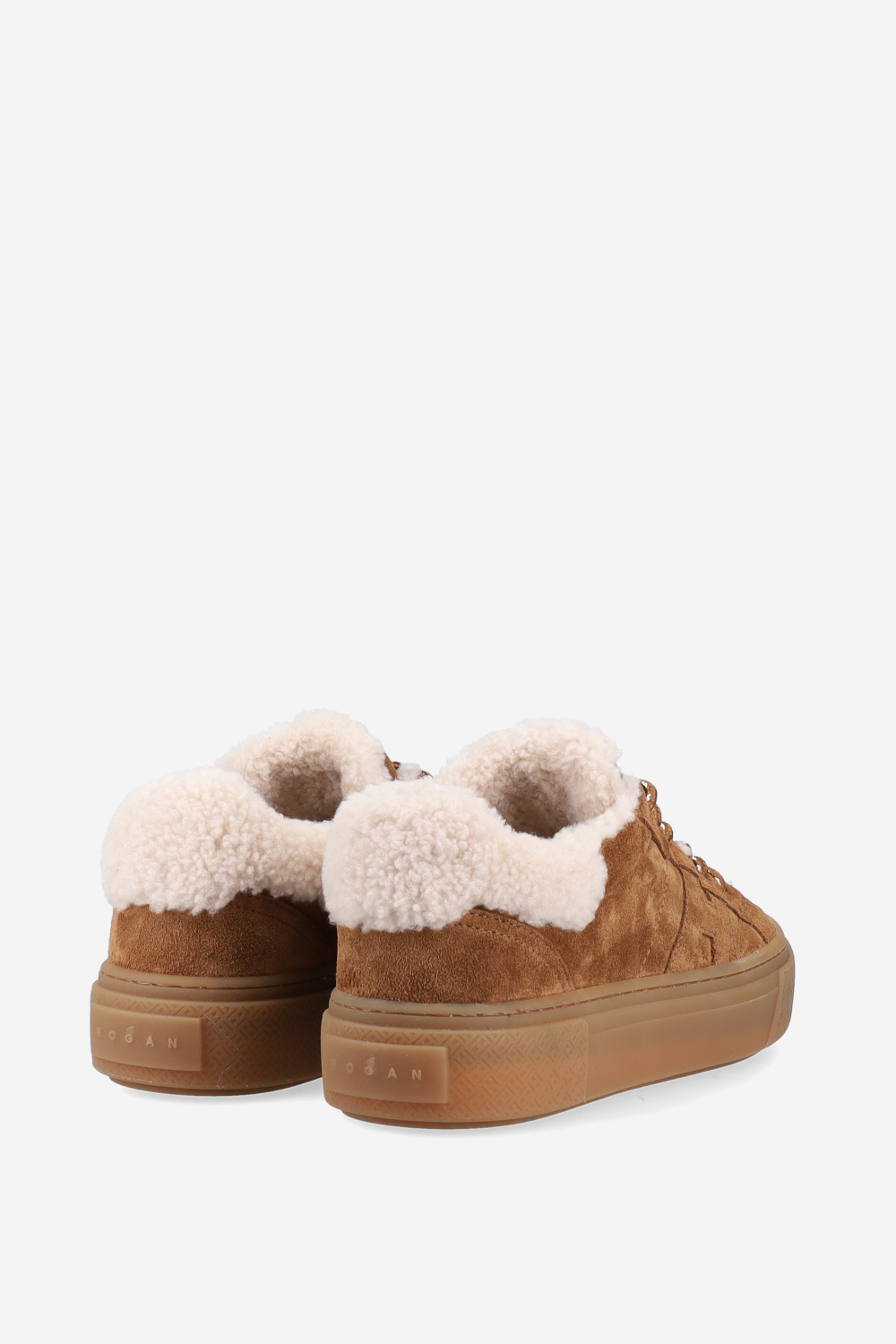 H705 fur suede sneakers