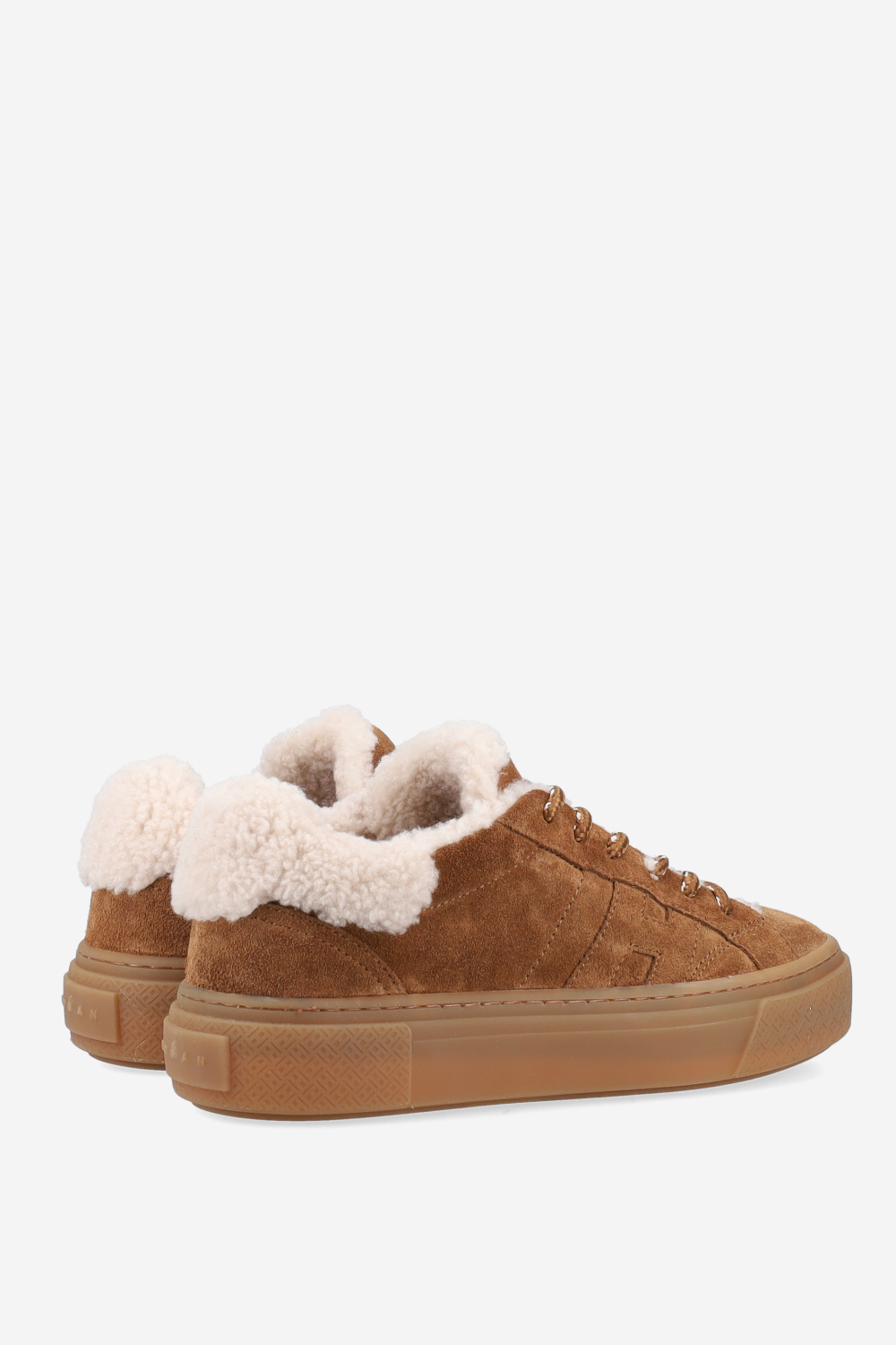 H705 fur suede sneakers