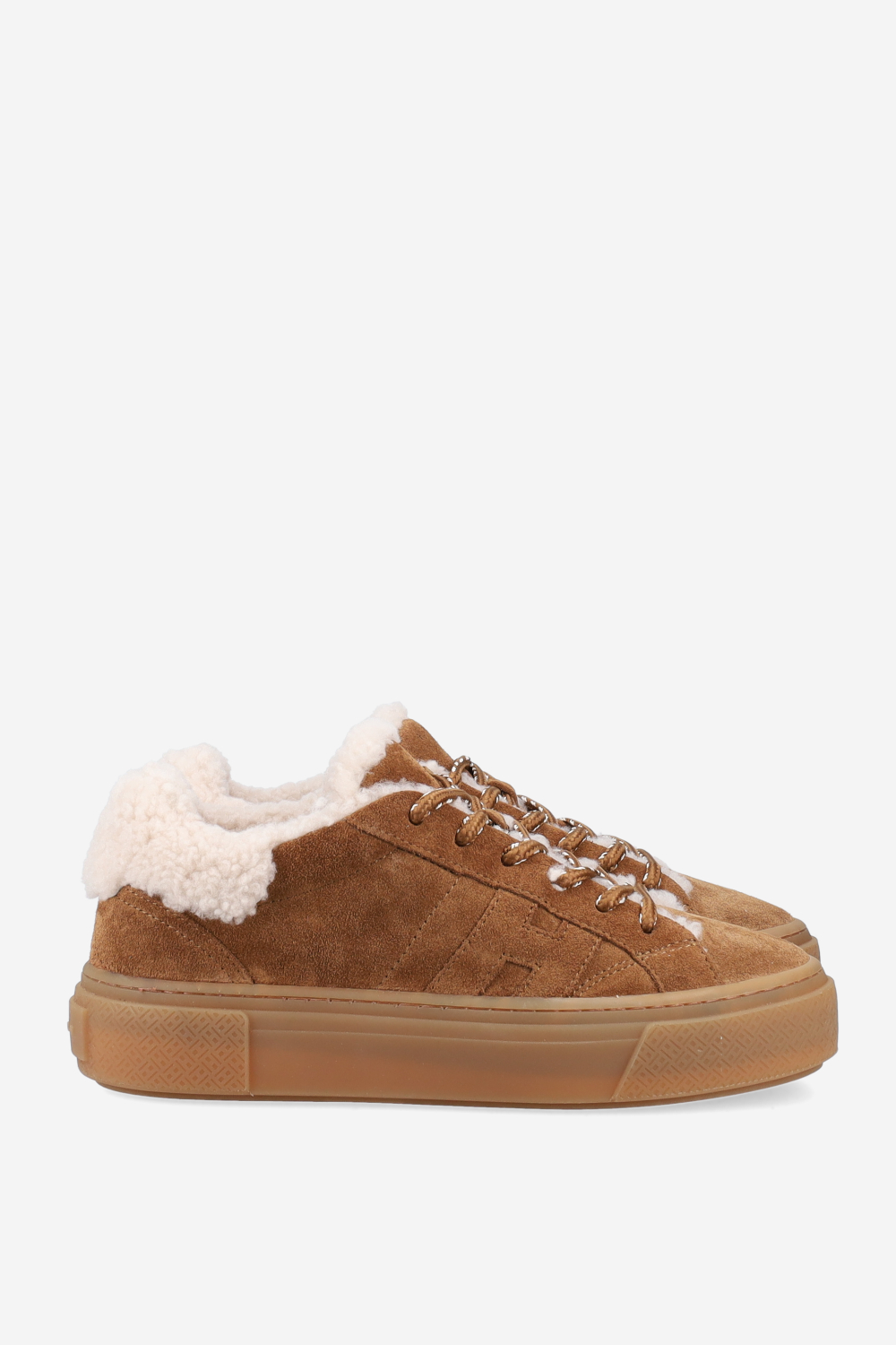 H705 fur suede sneakers