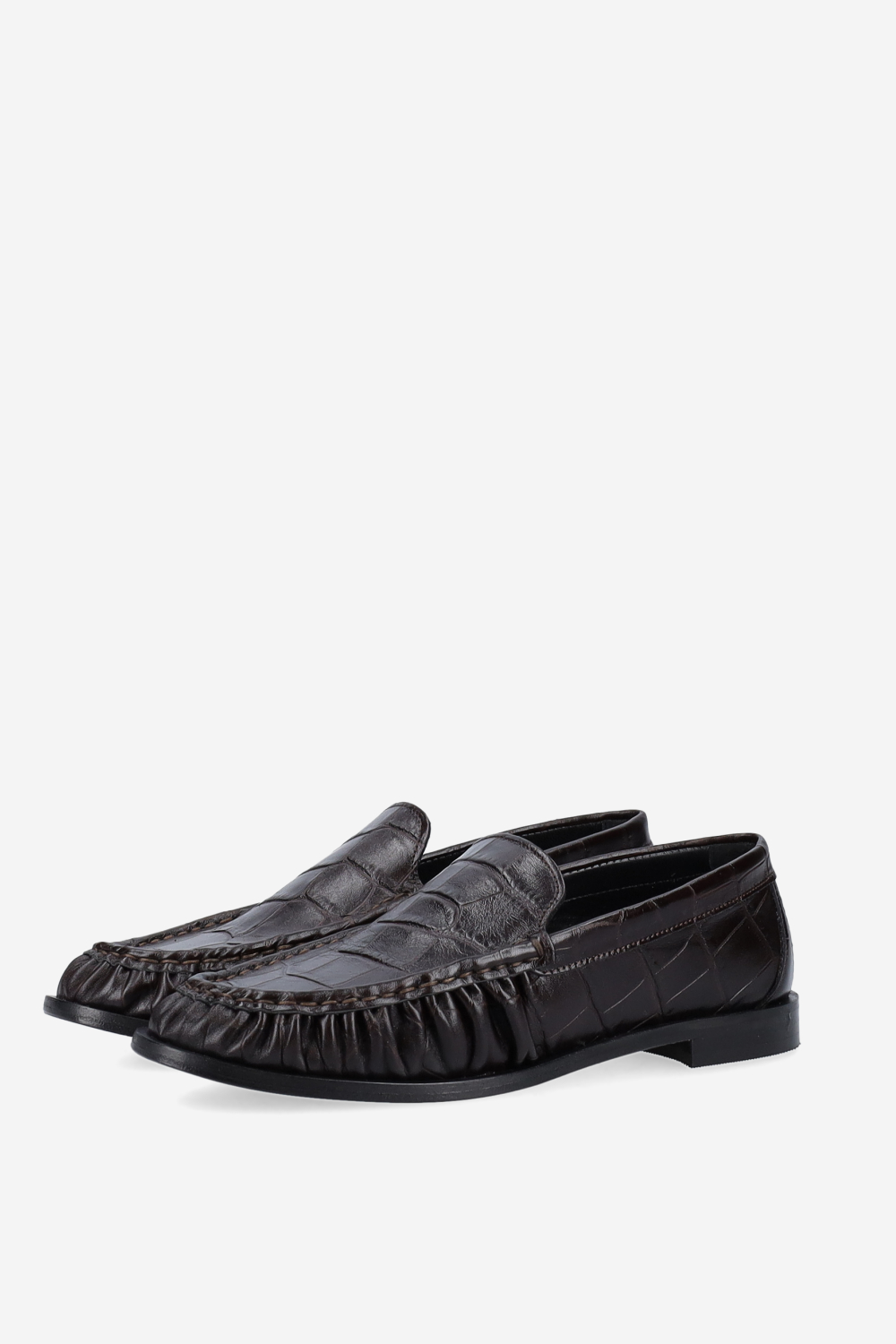 Rudi croco leather loafers