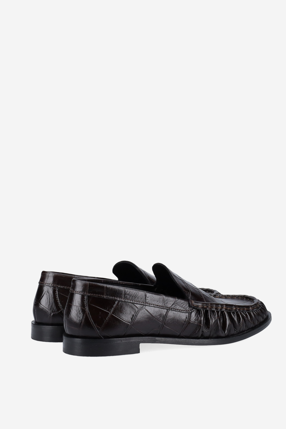 Rudi croco leather loafers