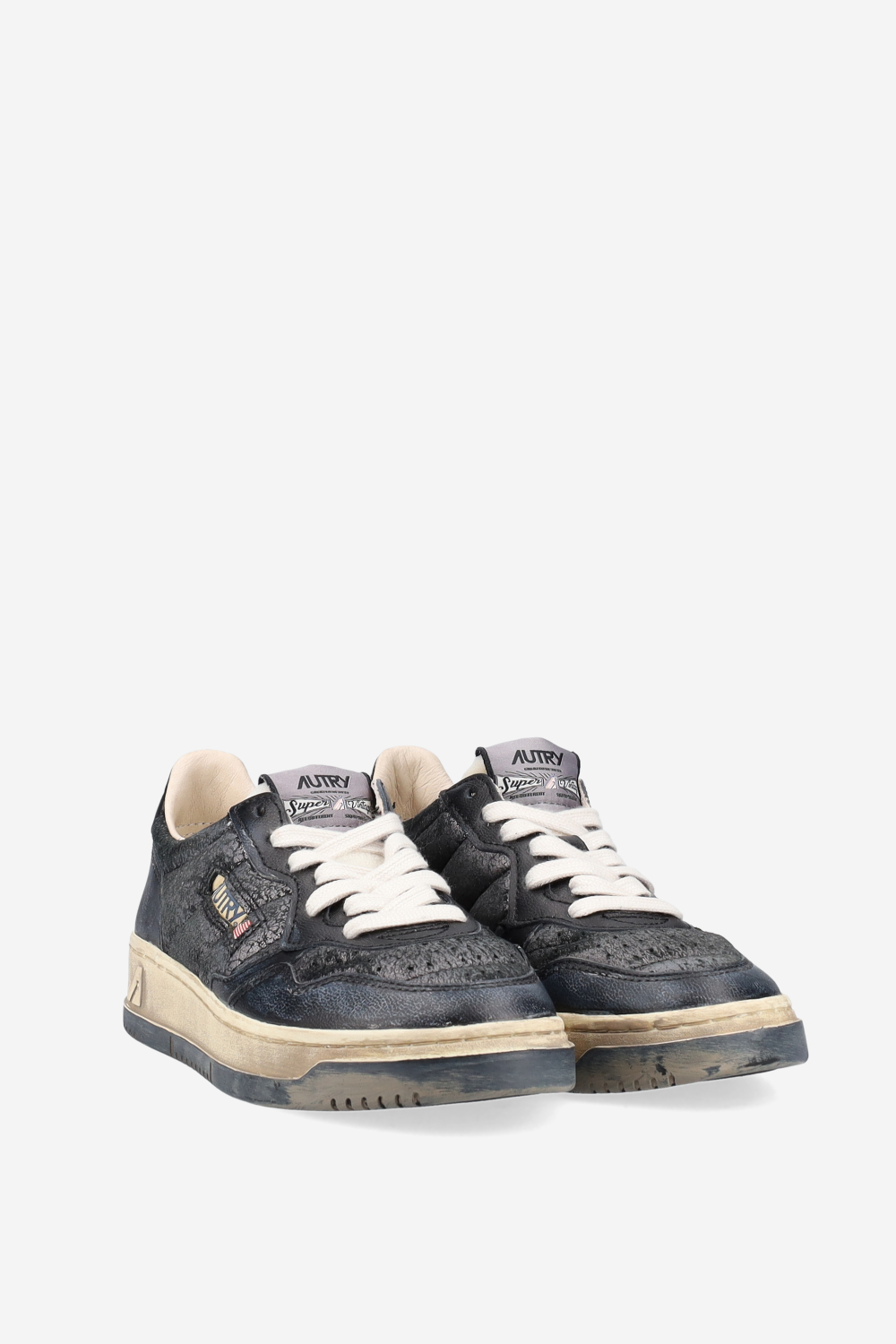 Super vintage low leather sneakers
