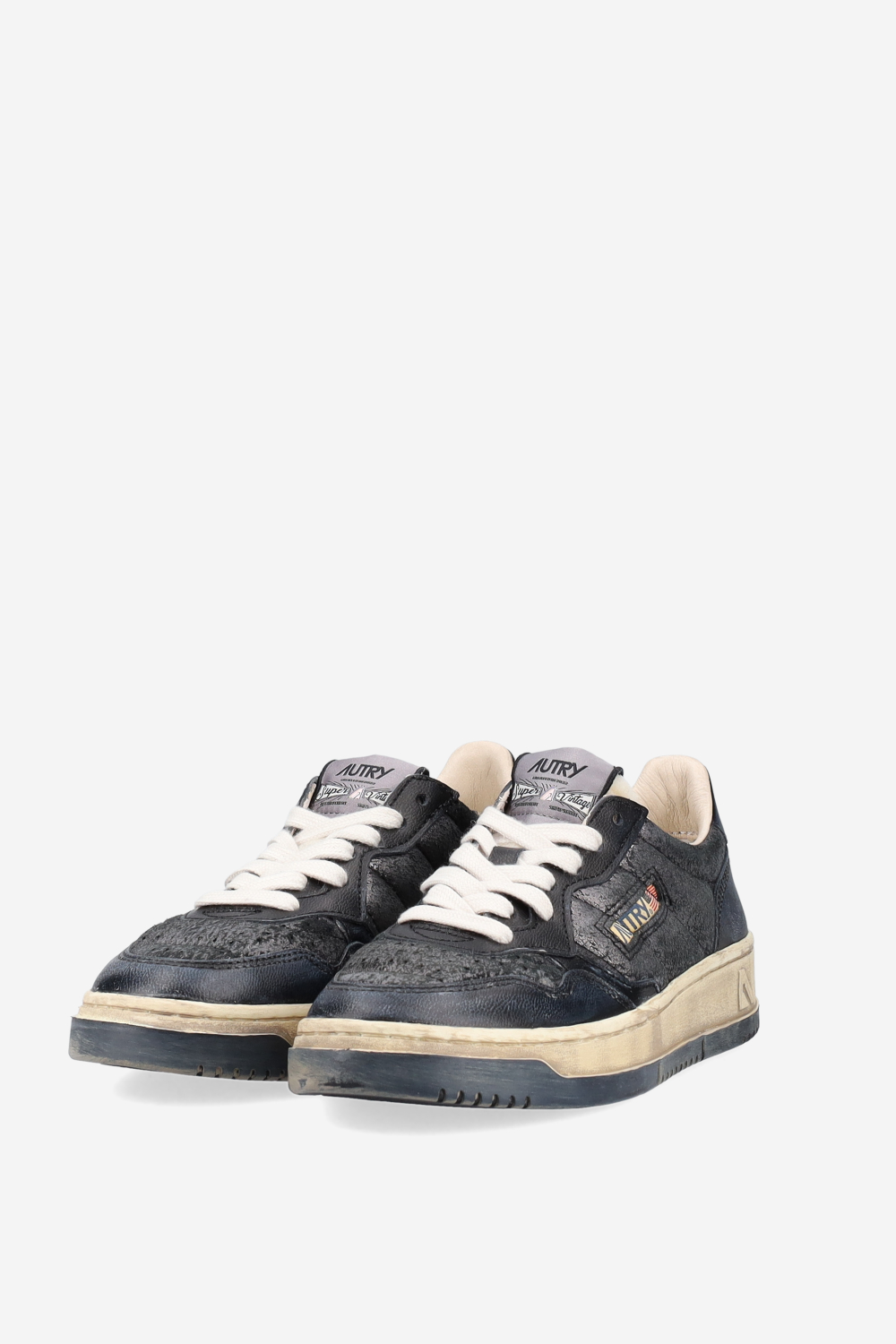 Super vintage low leather sneakers