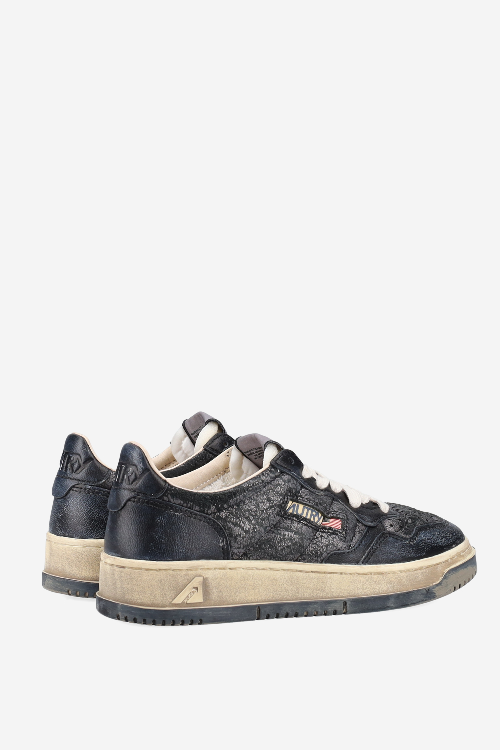Super vintage low leather sneakers