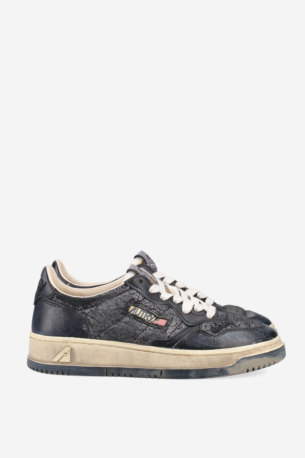 Super vintage low leather sneakers